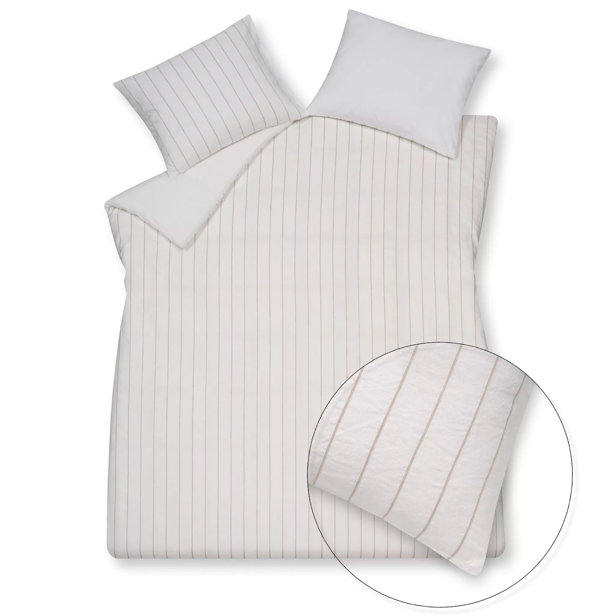 New Duvet Cover Pure 55 Natural 200X220 Cm (Linen / Cotton) Prsa21155 2 Persons