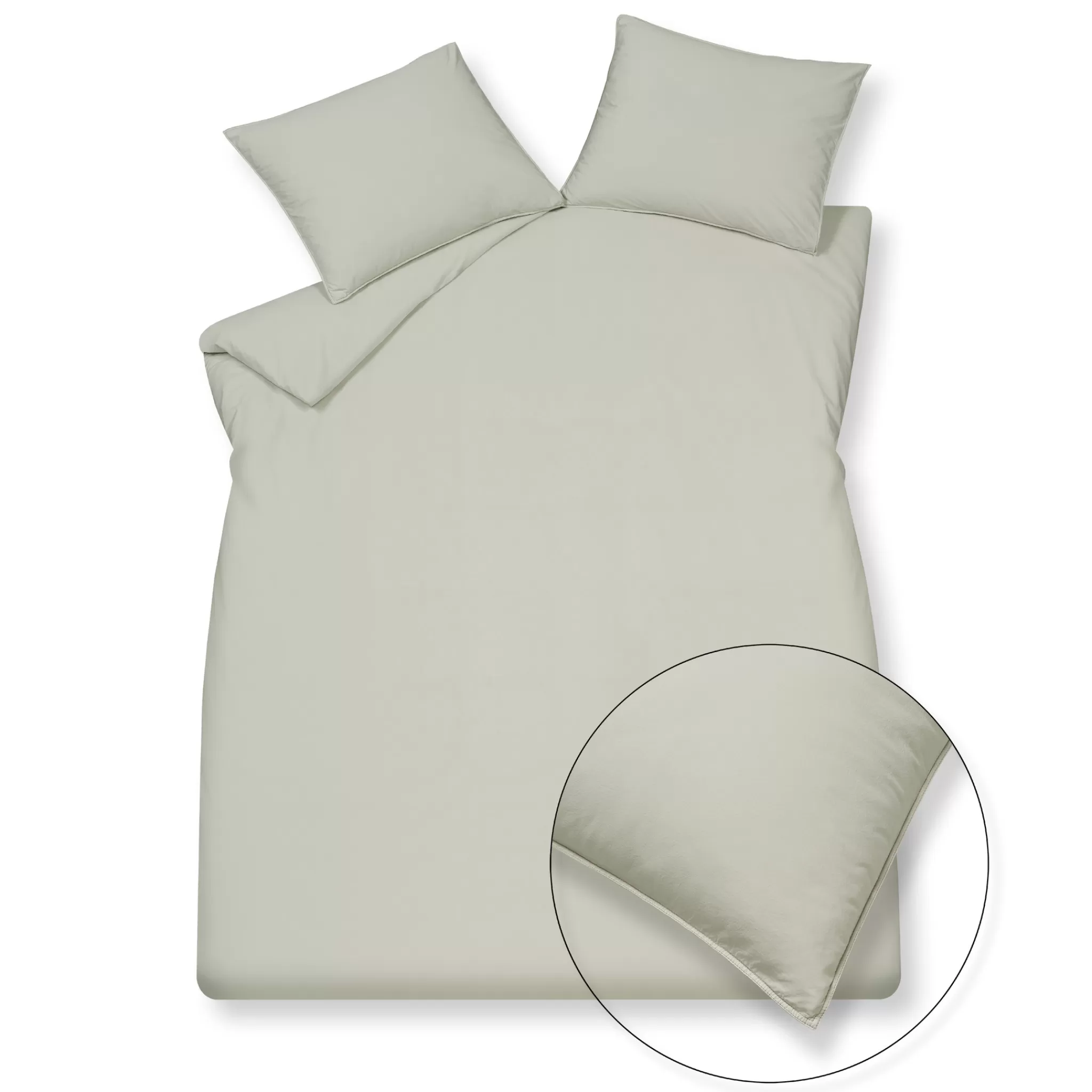 Discount Duvet Cover Pure 63 Pale Olive 200X220 Cm (Cotton Percale) Prsa22163 2 Persons