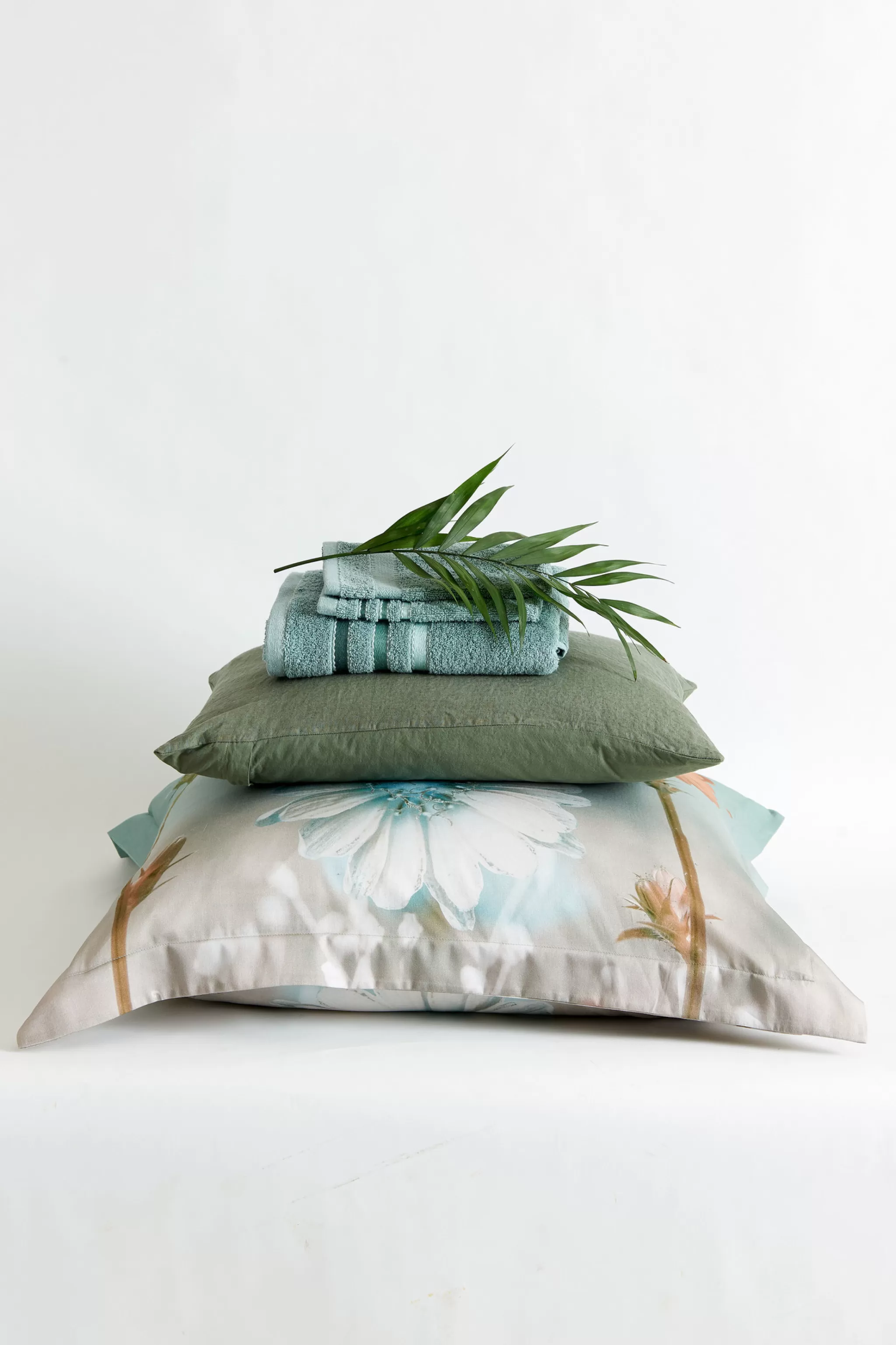 Cheap Duvet Cover Purity 79 Olive 140X220 Cm (Linen / Cotton) Puco16179 1 Person