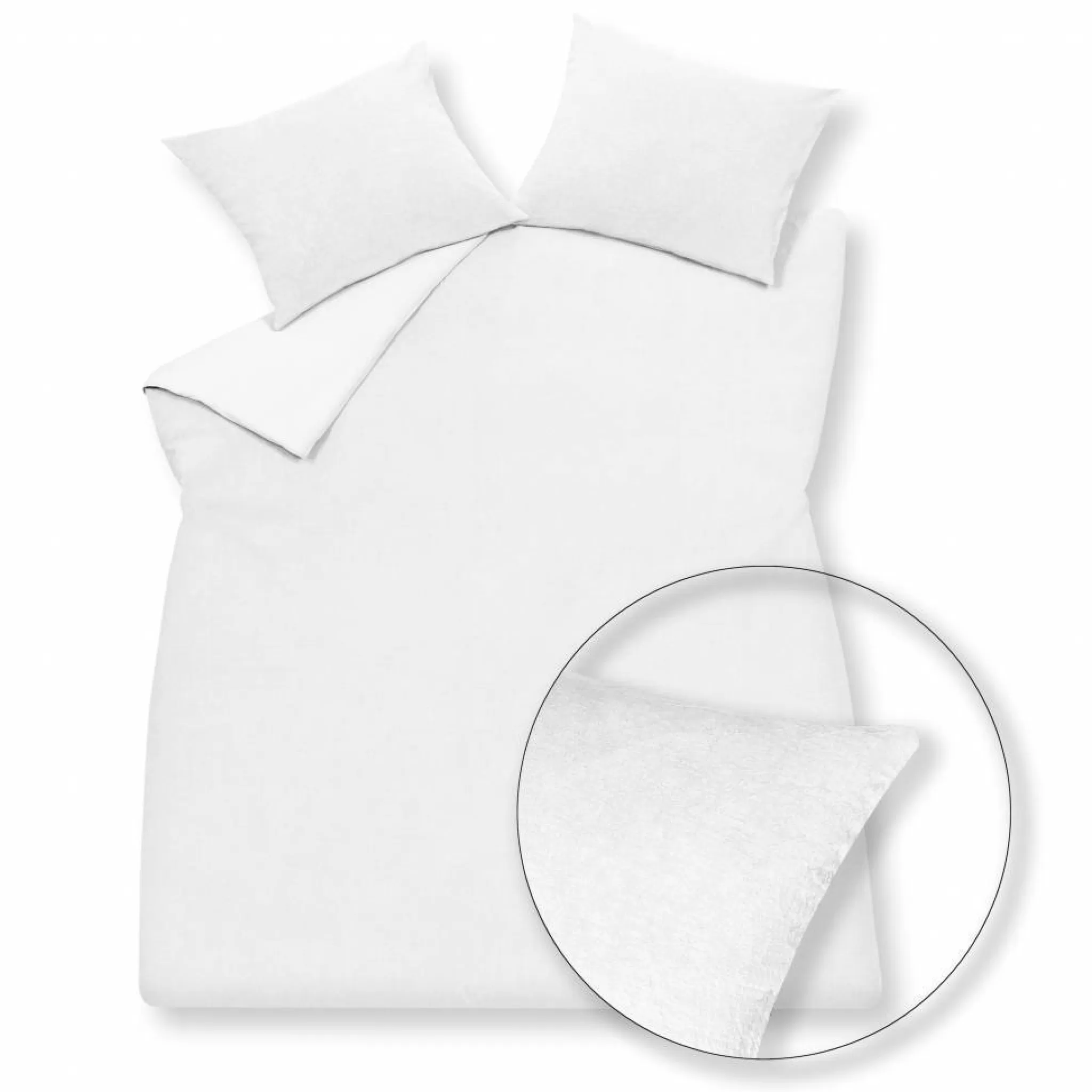 Clearance Duvet Cover Purity 79 White 240 X 200/220 Cm (Linen) Puco16179 Twin Beds