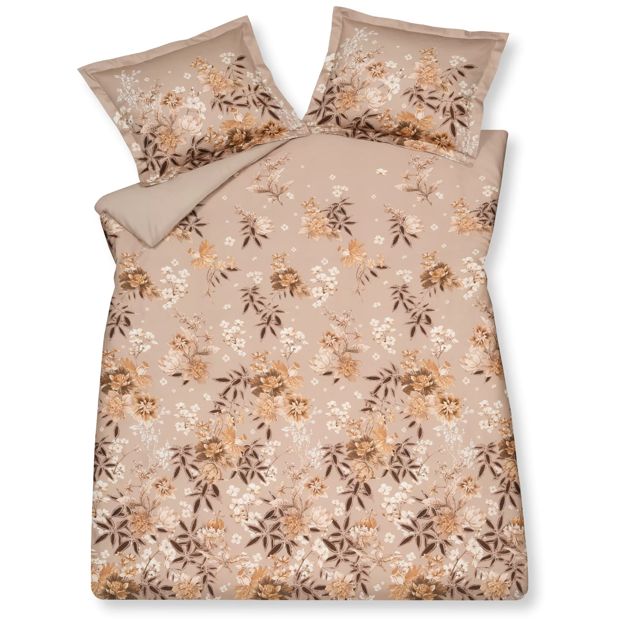 Best Duvet Cover Rise Up Toffee 240X220 Cm (Satin) Sam122226 Twin Beds