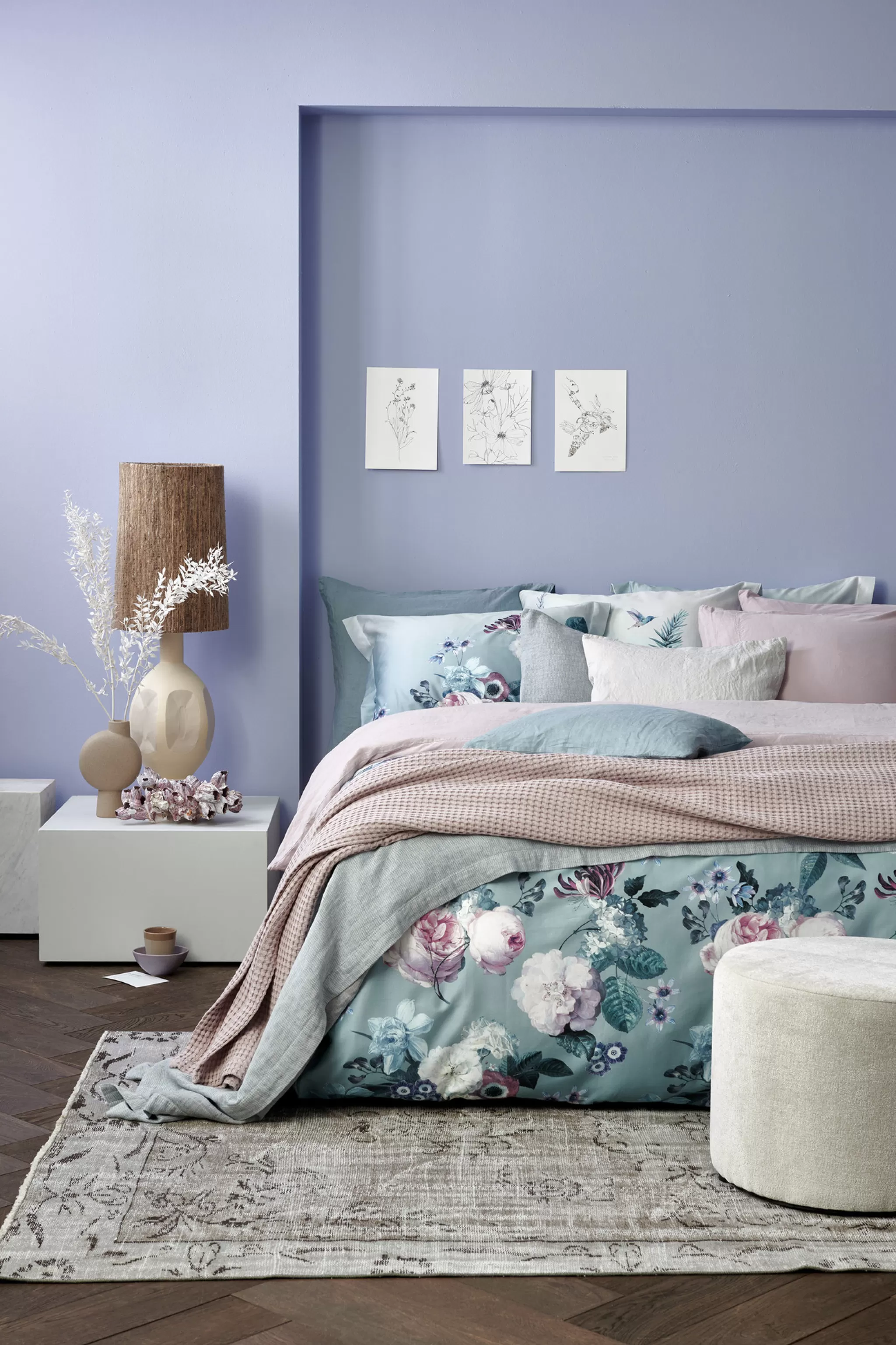 Discount Duvet Cover Skylar Pearl Blue 200X220 Cm (Satin) Sam122113 2 Persons