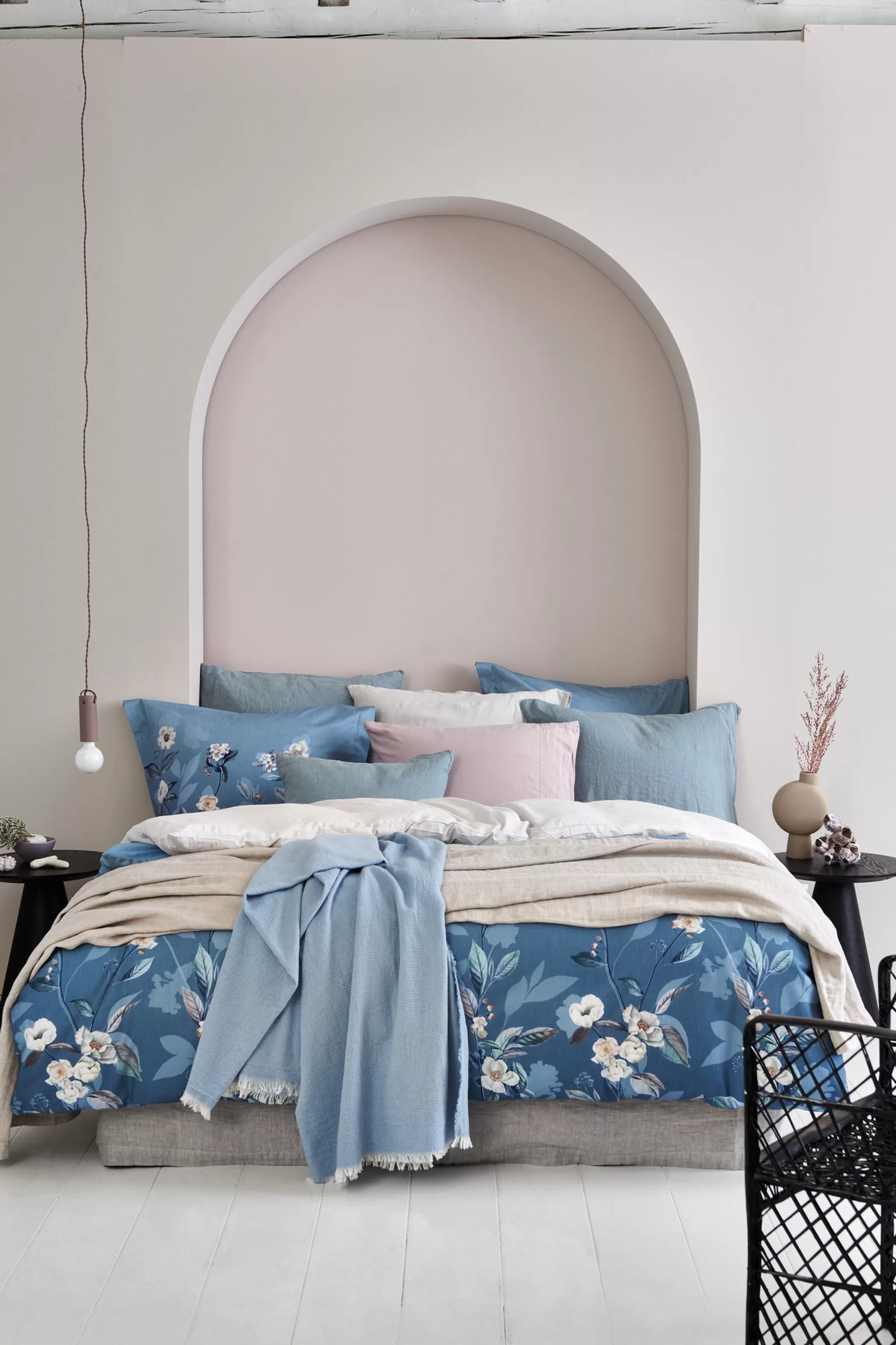 Hot Duvet Cover Soft Rose Blue Sky 200X220 Cm (Satin) Sasa22103 2 Persons