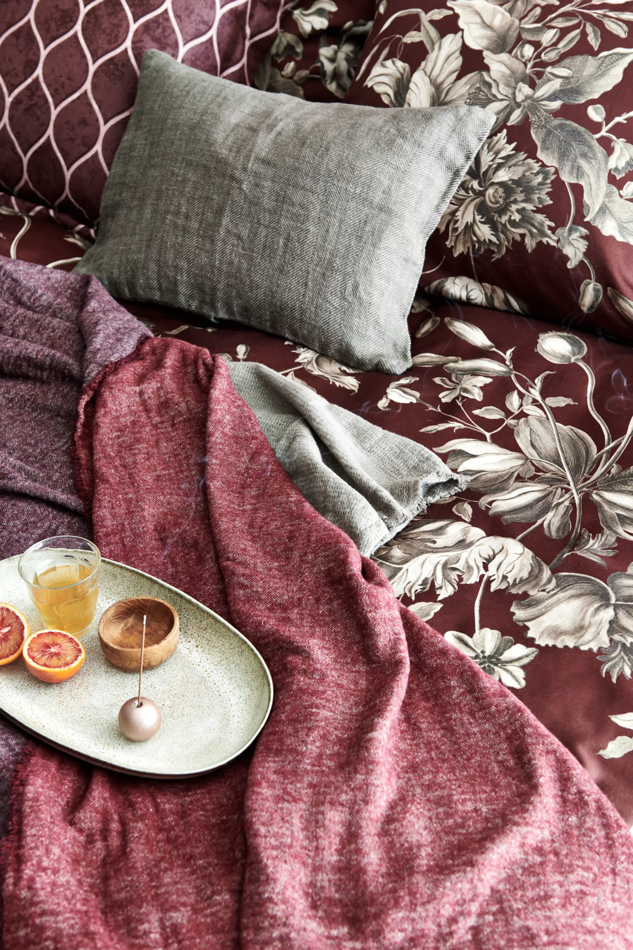 Best Sale Duvet Cover Splash Cabernet 140X220 Cm (Satin) Sabb21214 1 Person