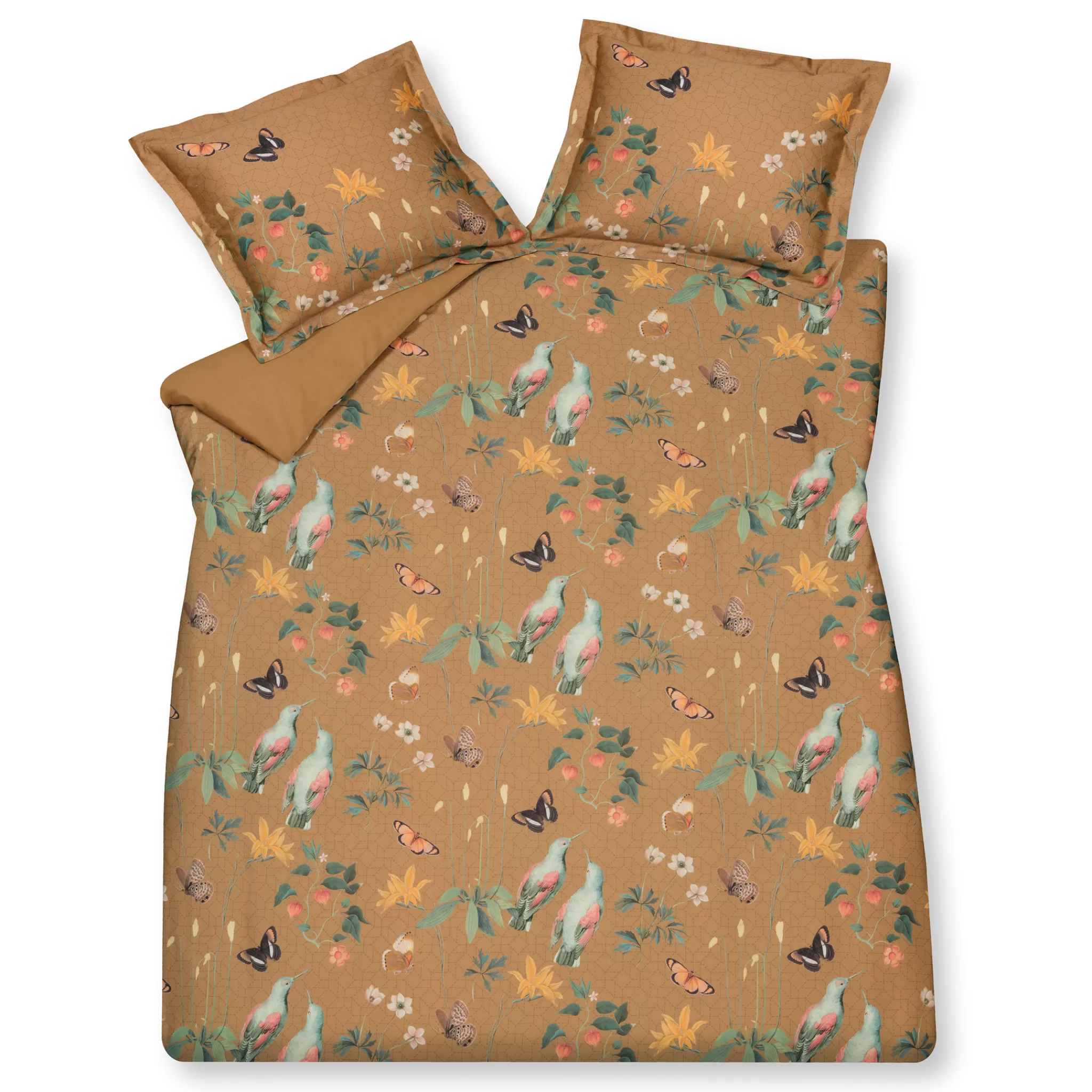 New Duvet Cover Wanderlust Toffee 140X220 Cm (Satin) Sam321106 1 Person