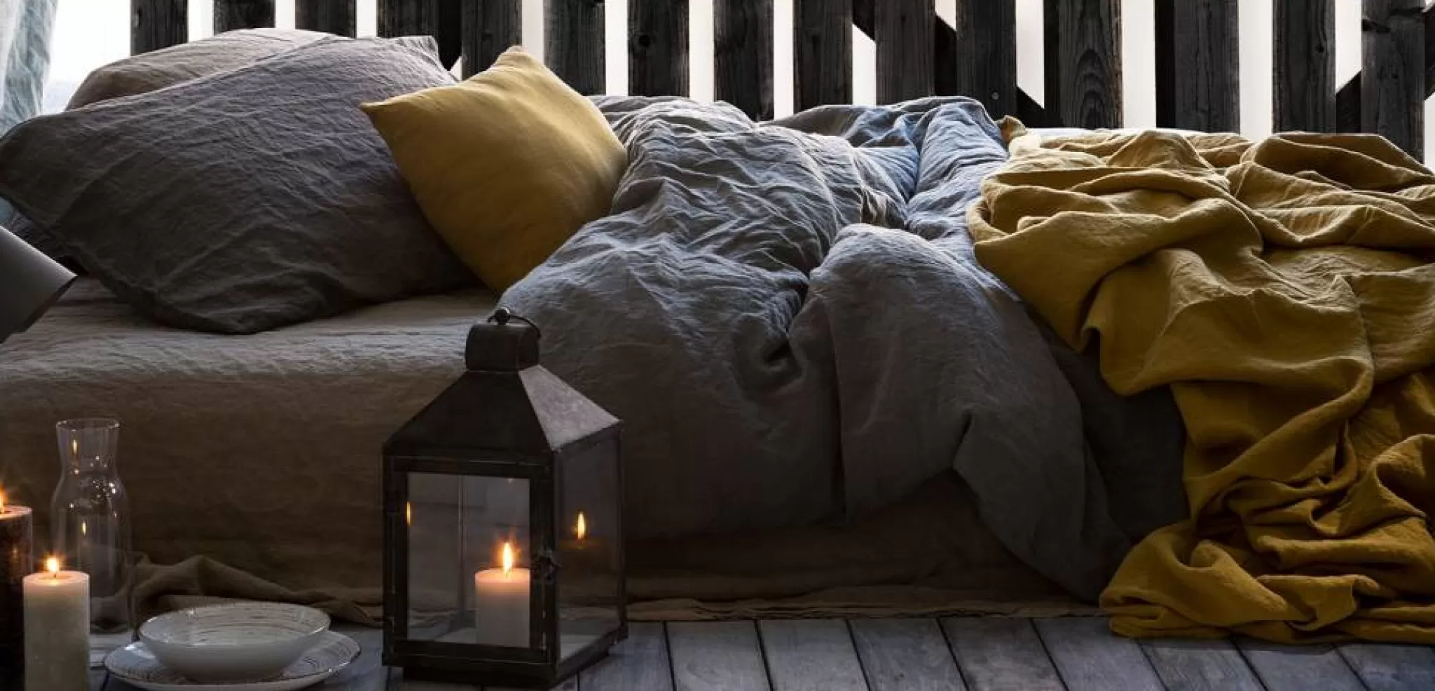 Store Duvet Purity 79 Grey 200 X 200/220 Cm (Linen) 2 Persons