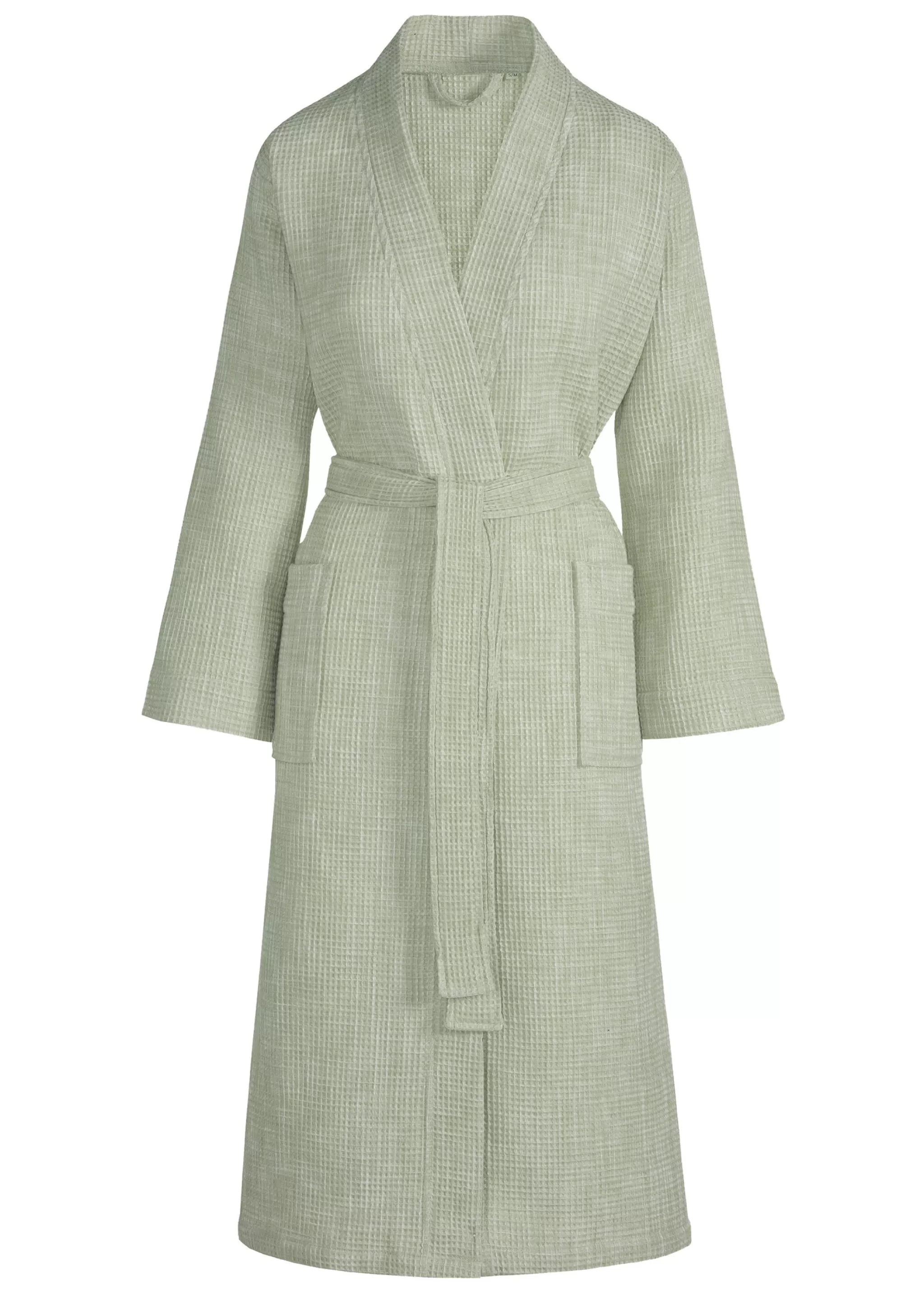 Vandyck Ladies*Evelyn Waffled Bathrobe Light Olive (Bave20201)