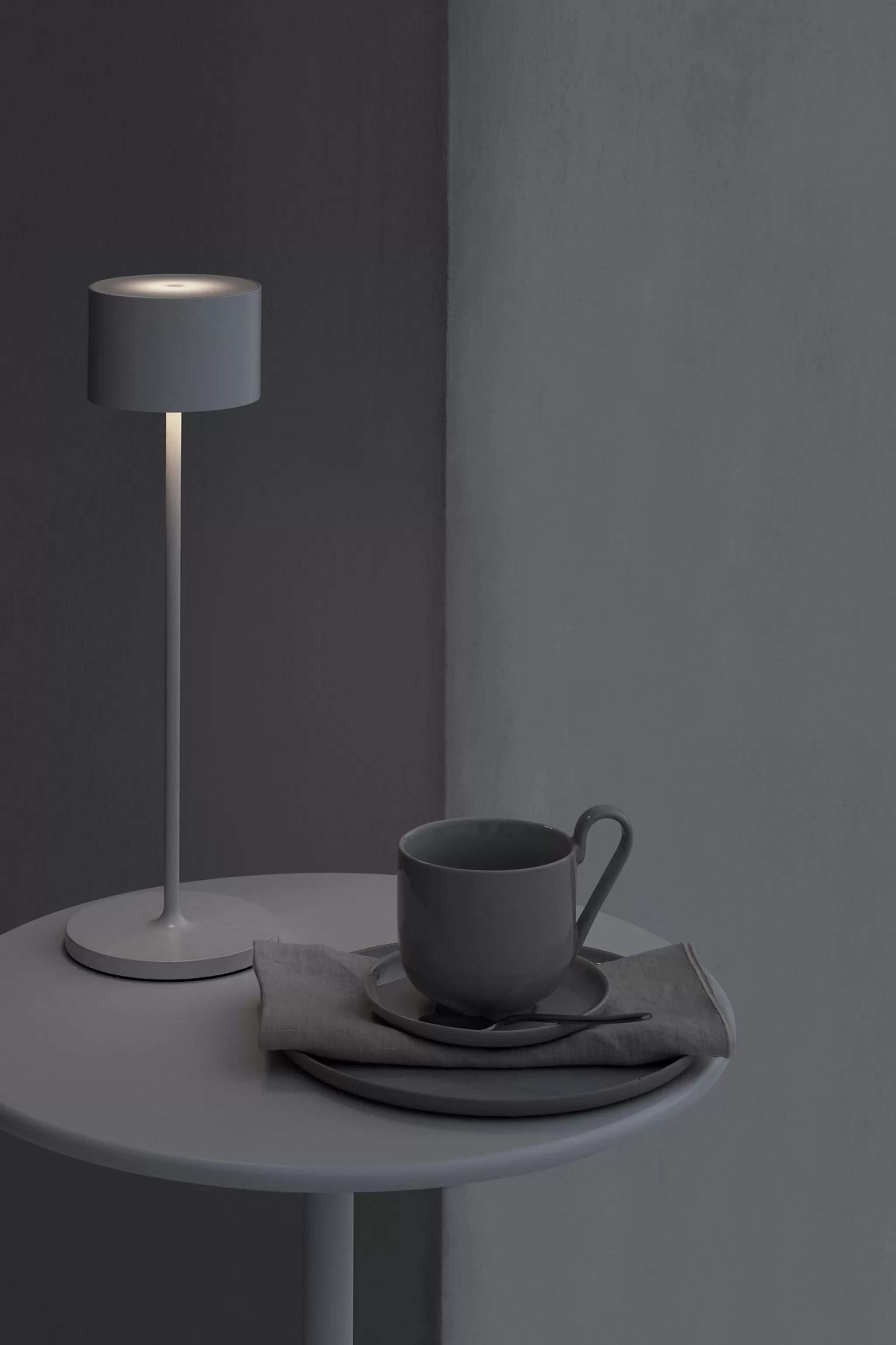 Best Farol Mobile Led Table Lamp Burned Metal (66216) Height 35.5 Cm Patio Lighting