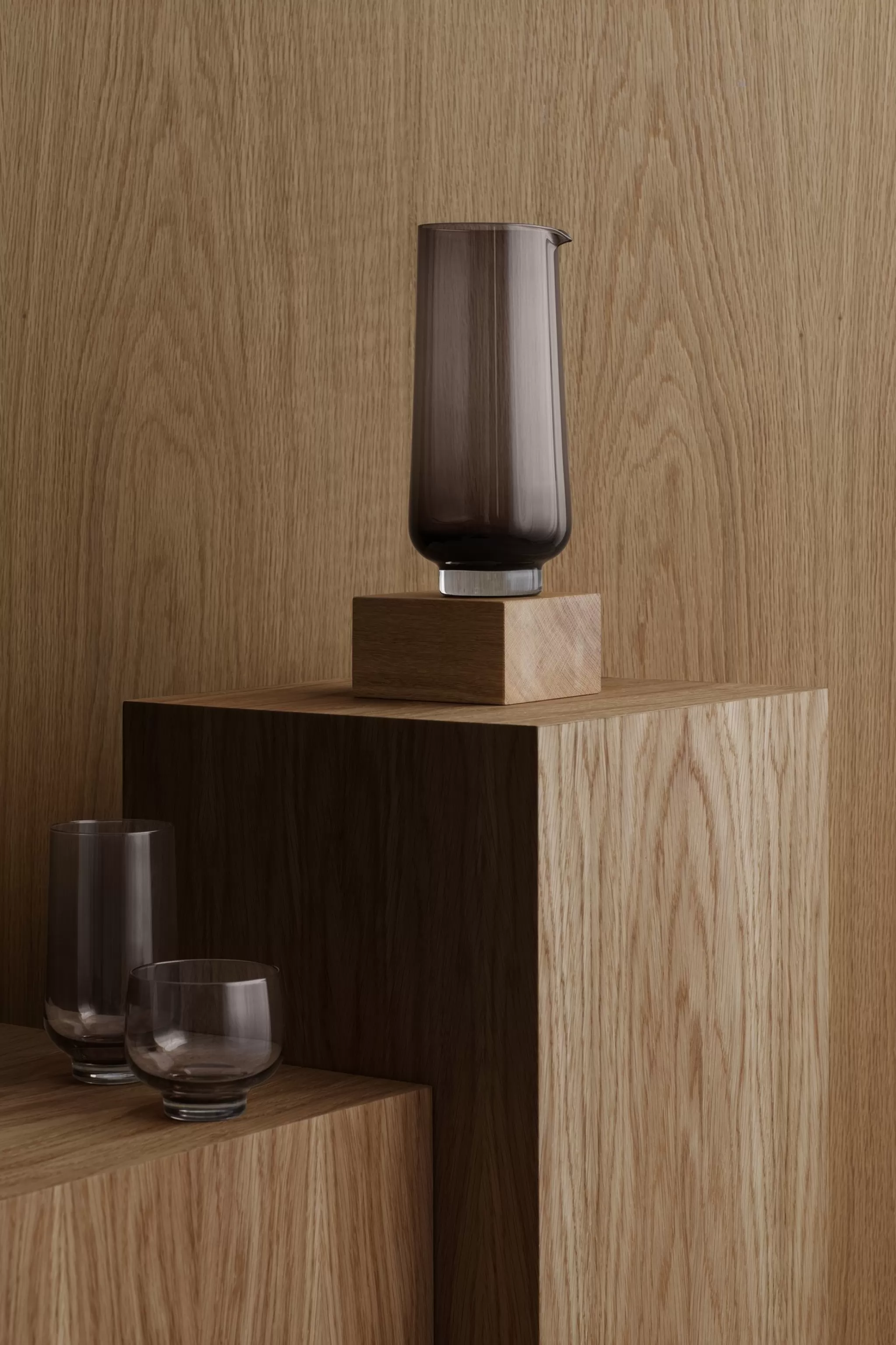 Blomus Drinking Glasses*Flow Long Drink Glasses Color Coffee (64302) Set/2