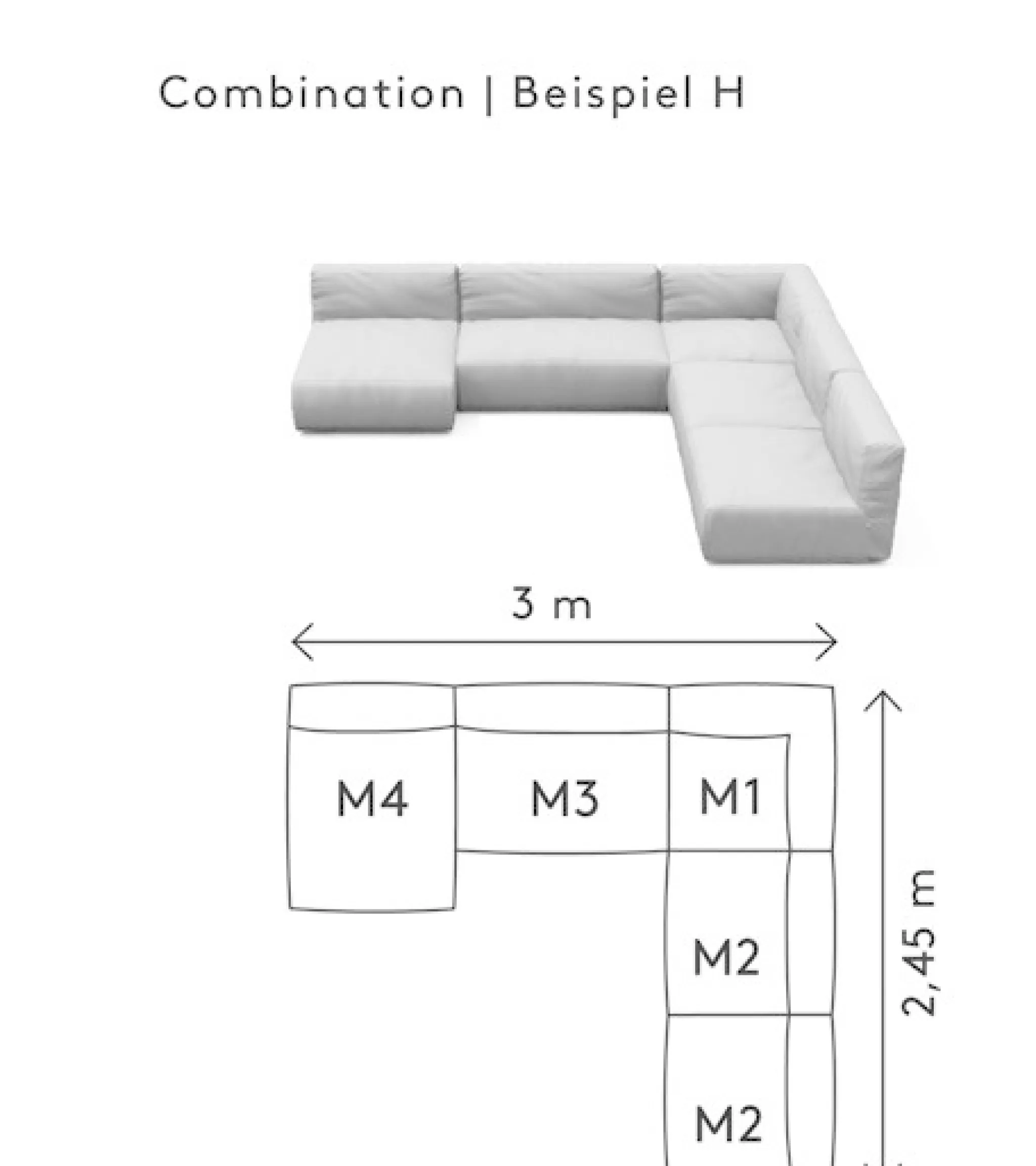 Store Grow Lounge Sofa H (Cloud.6206.H) Grow