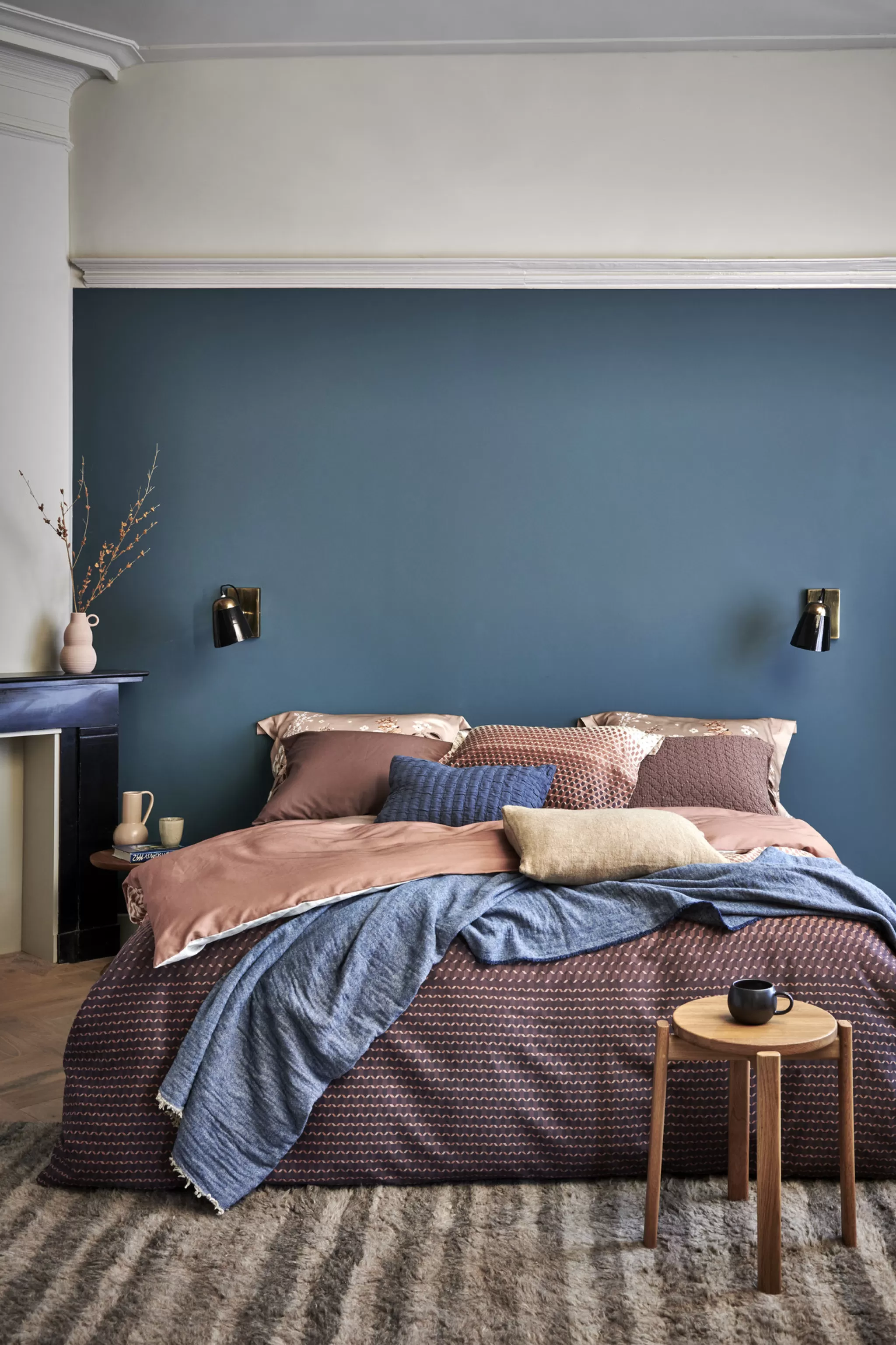 Vandyck Throws*Home 81 Throw 130X220 Cm Faded Denim (Hclo18281)