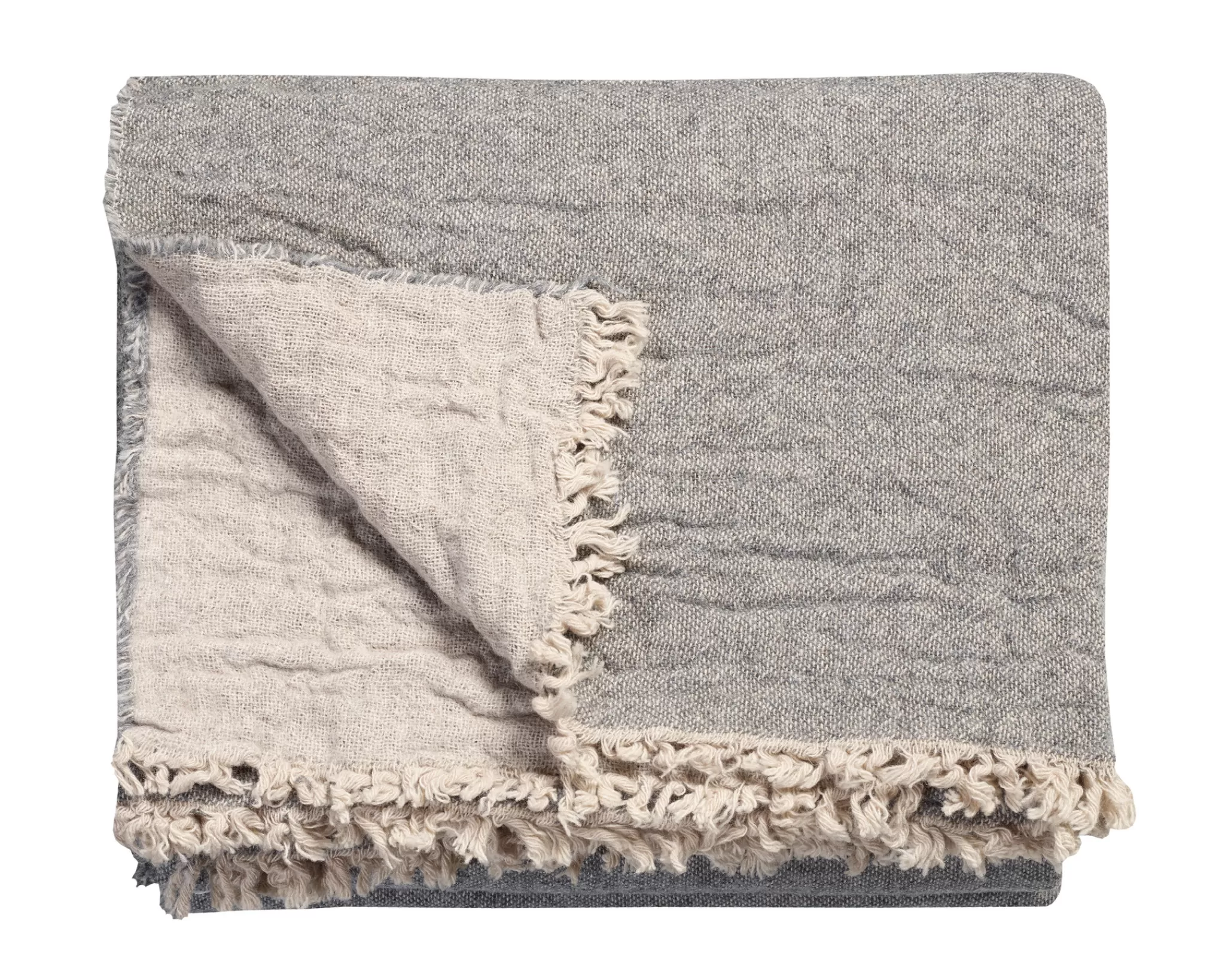 Vandyck Throws*Home 81 Throw 130X220 Cm Grey/Sand (Hclo18281)