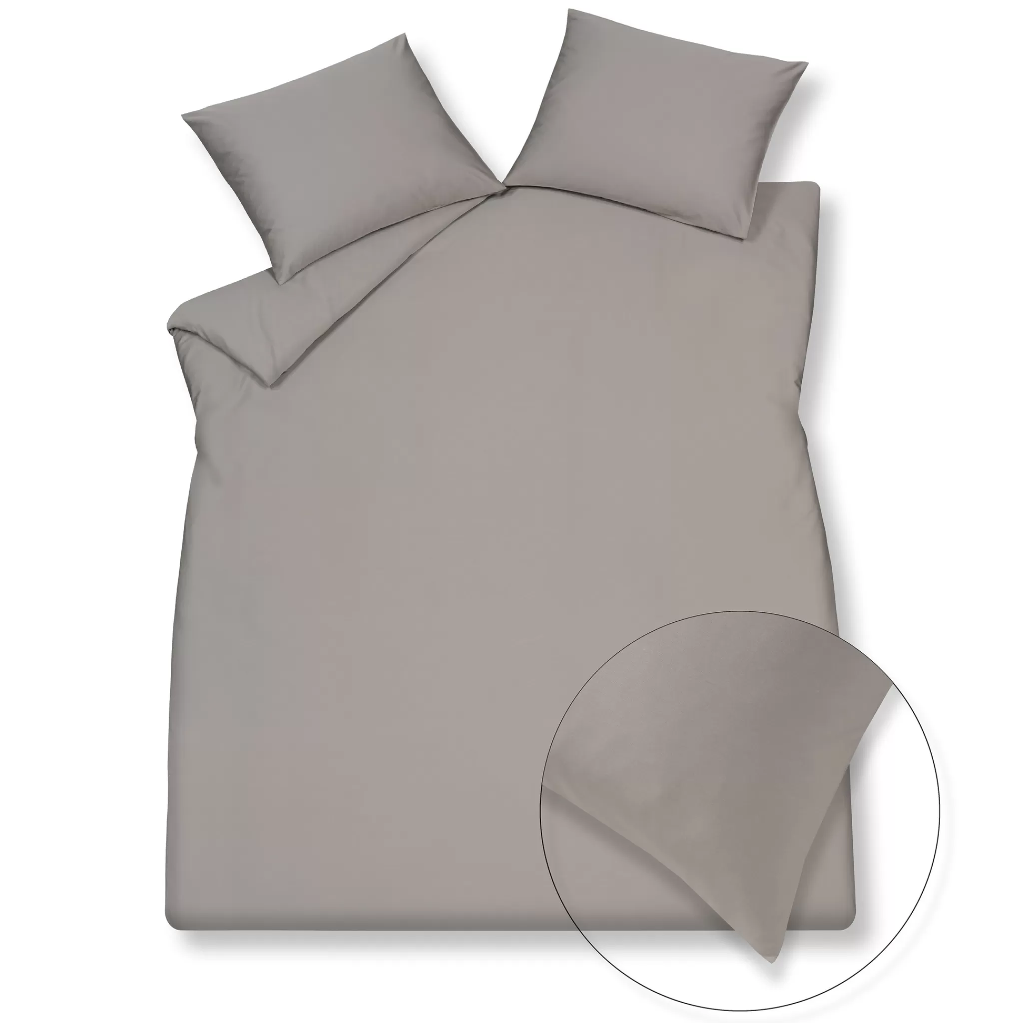 Online Home 90 Duvet Cover 140X220 Cm Steelgrey (Satin) Hcla21290 1 Person