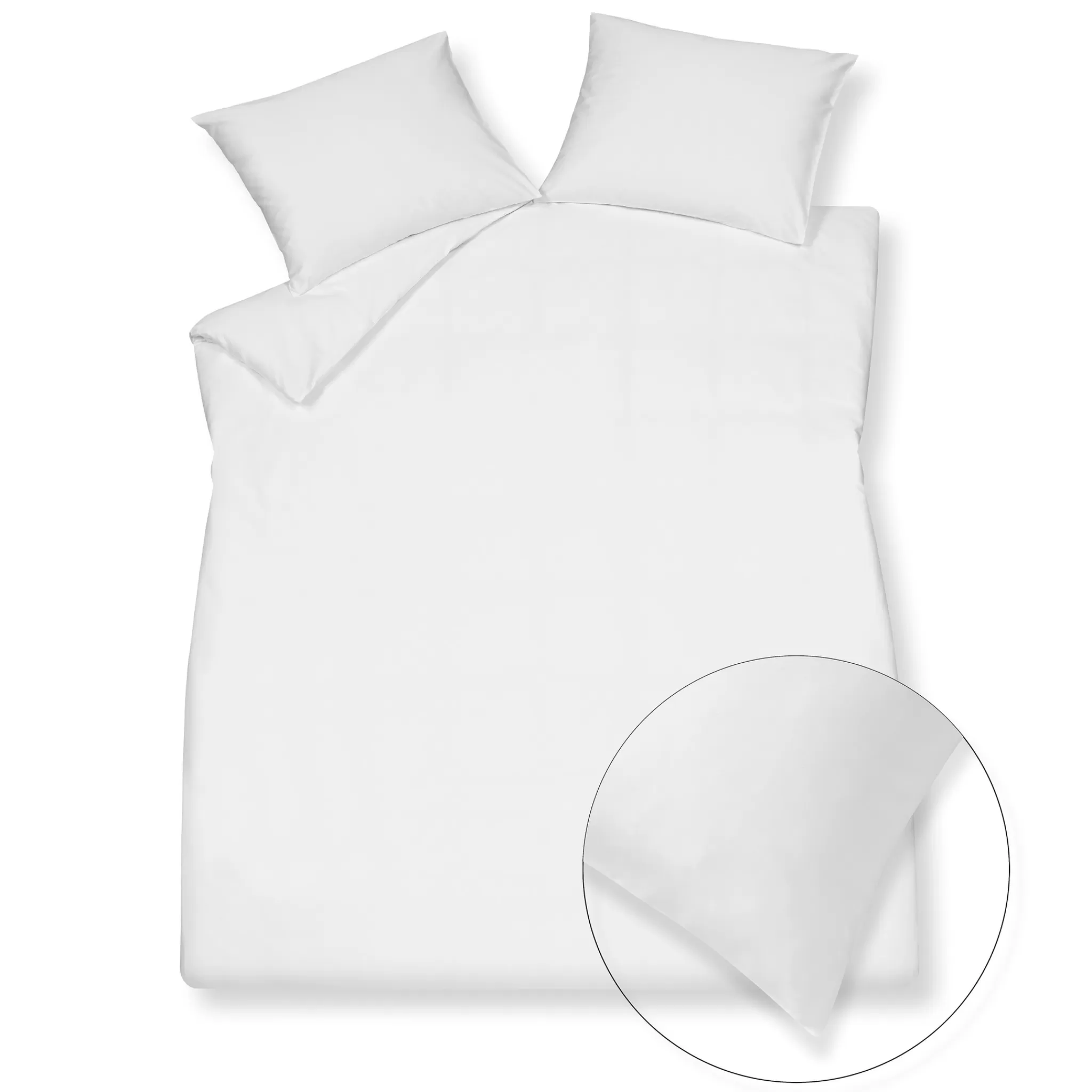 Hot Home 90 Duvet Cover 200X220 Cm White (Satin) Hcla21290 2 Persons