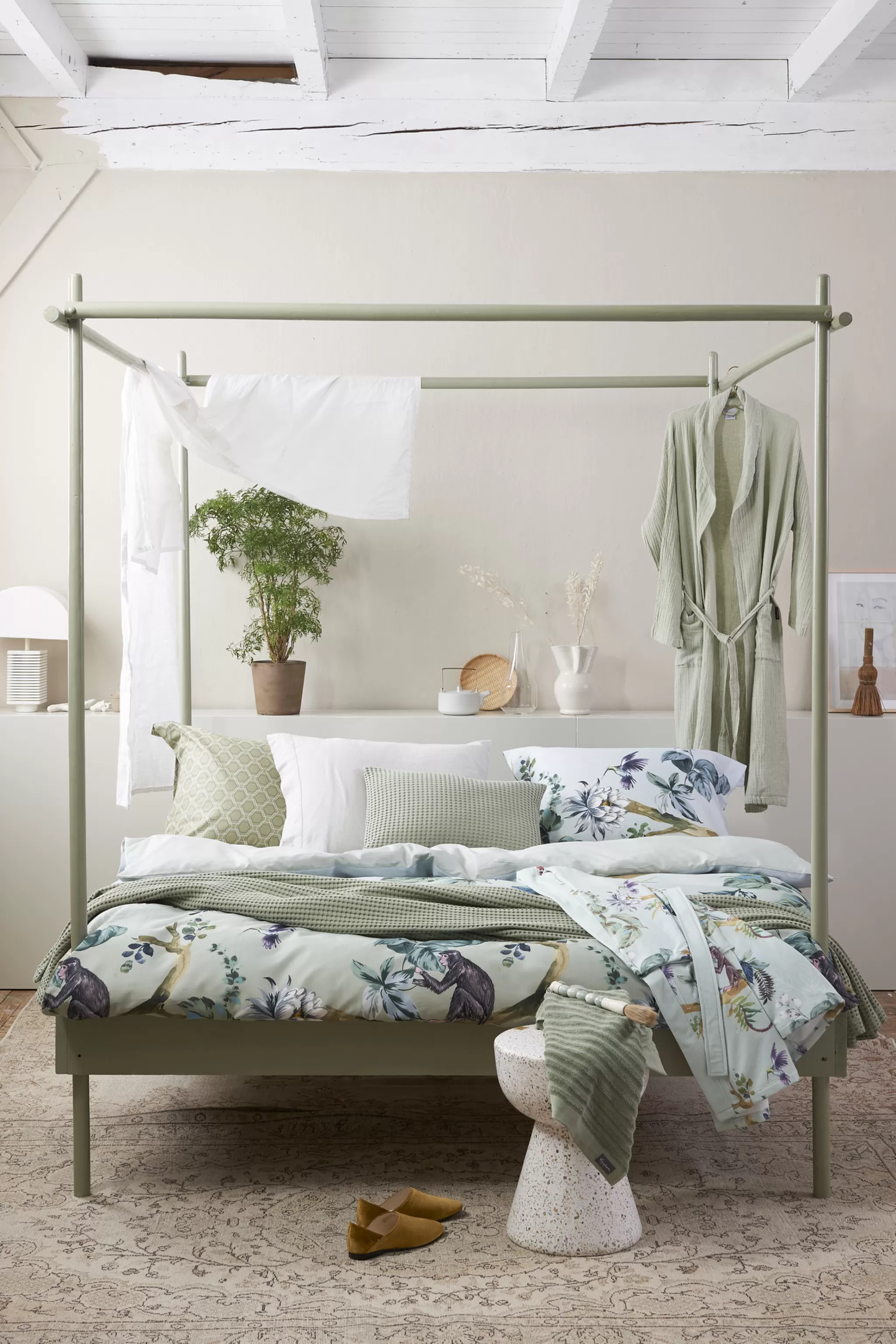 Online Home Pique Cushion Cover 40X55 Cm Light Olive (Blmk601Pc) Bedspread