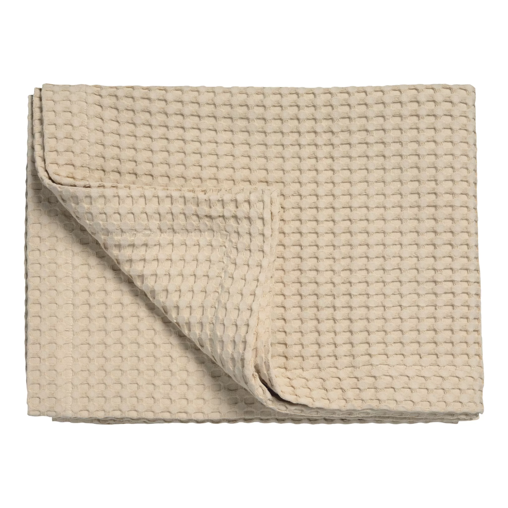 Online Home Pique Waffle Blanket 160X250 Cm Latte (Blmk16101) Bedspread