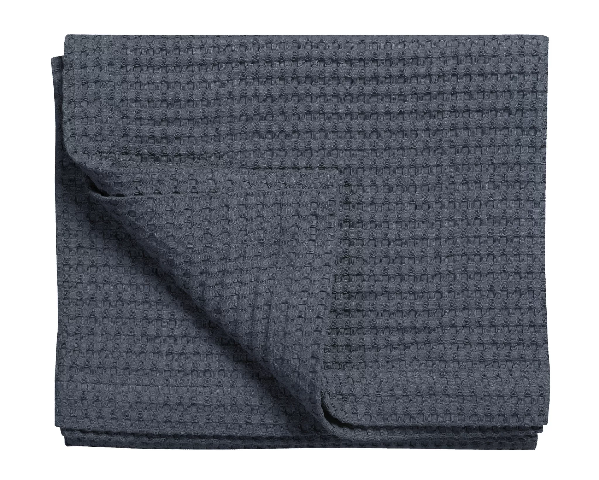 Hot Home Pique Waffle Blanket 160X250 Cm Nightblue (Blmk16101) Bedspread