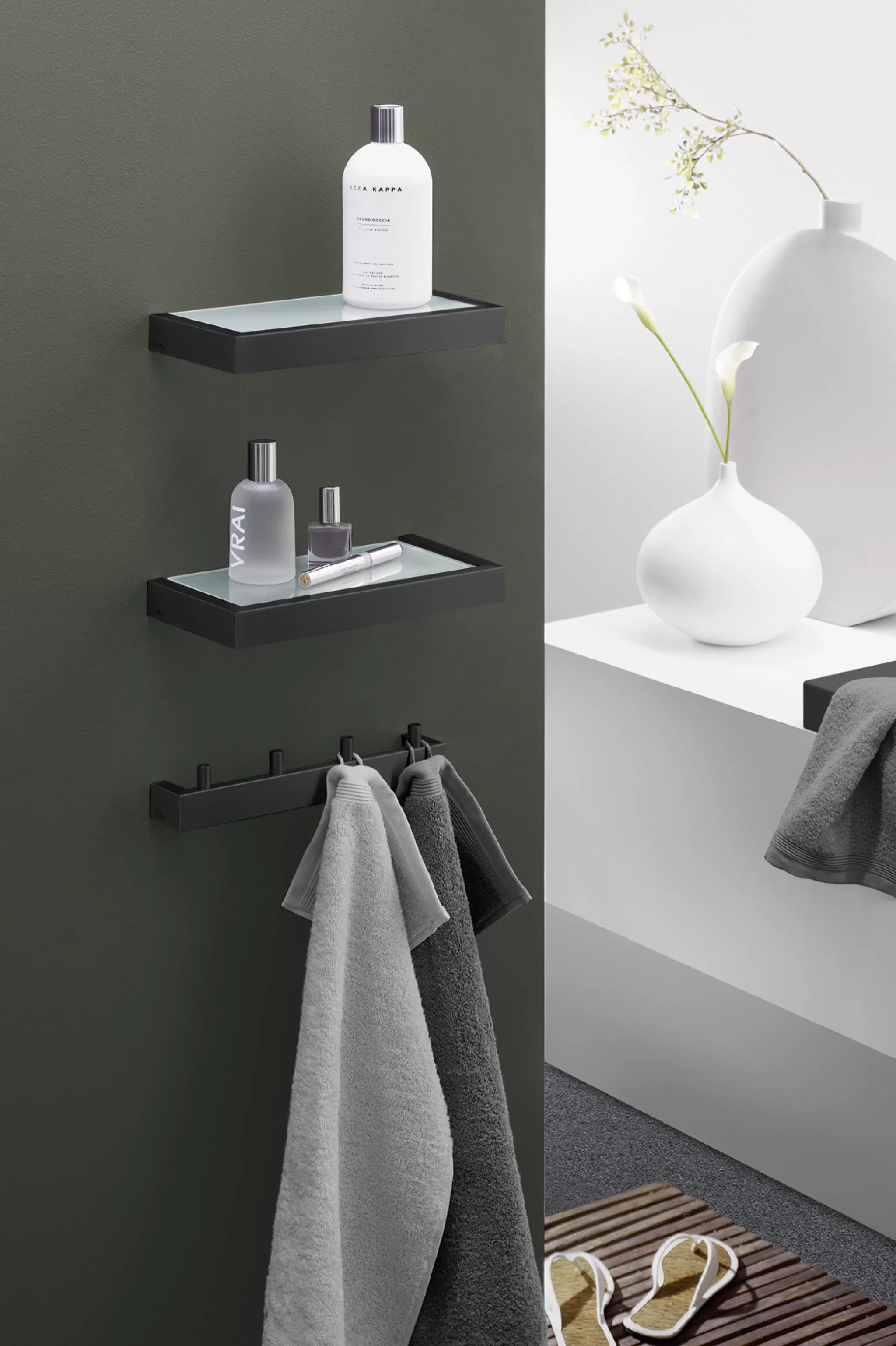 Zack Shelf*Linea Shelf 26.5 Cm 40573 (Black)