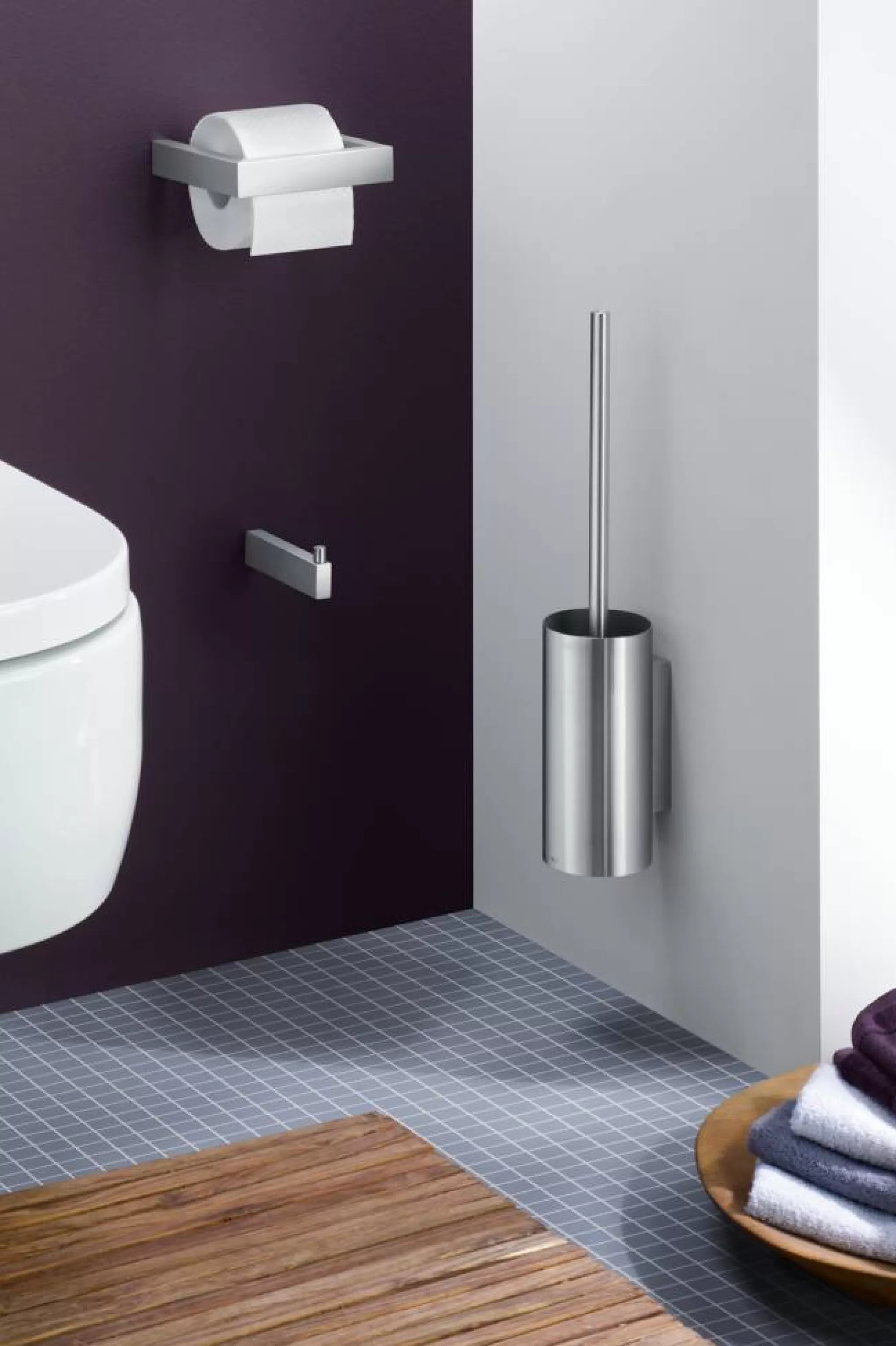 Zack Toilet Brush Holder*Linea Toilet Brush Set 40381 (Mat)