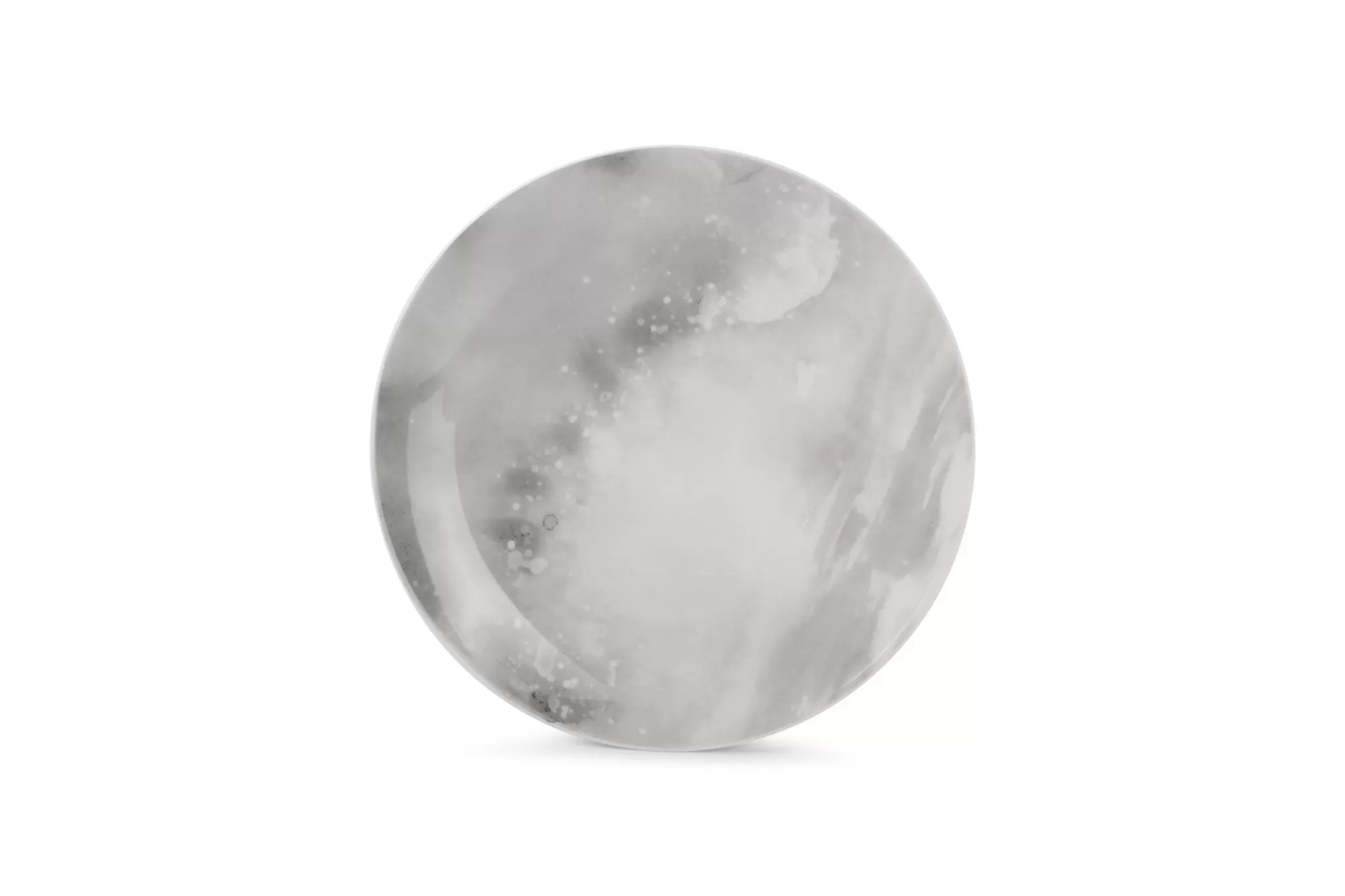 New Marble Concrete Flat Plate 19 Cm Stone (Set/4) 840532.2 Marble