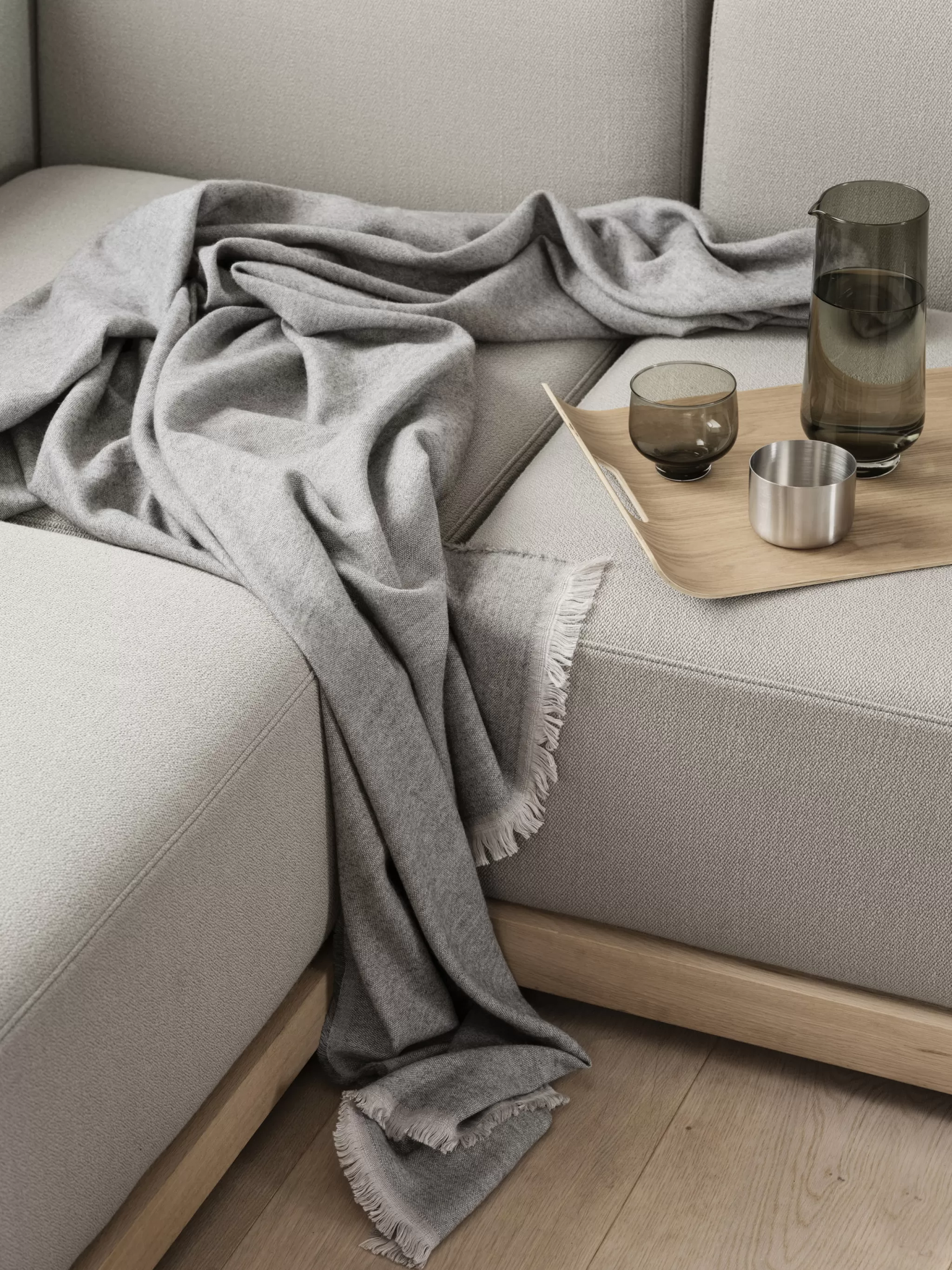 Blomus Throws*Melange Throw - Steel Gray (66539)