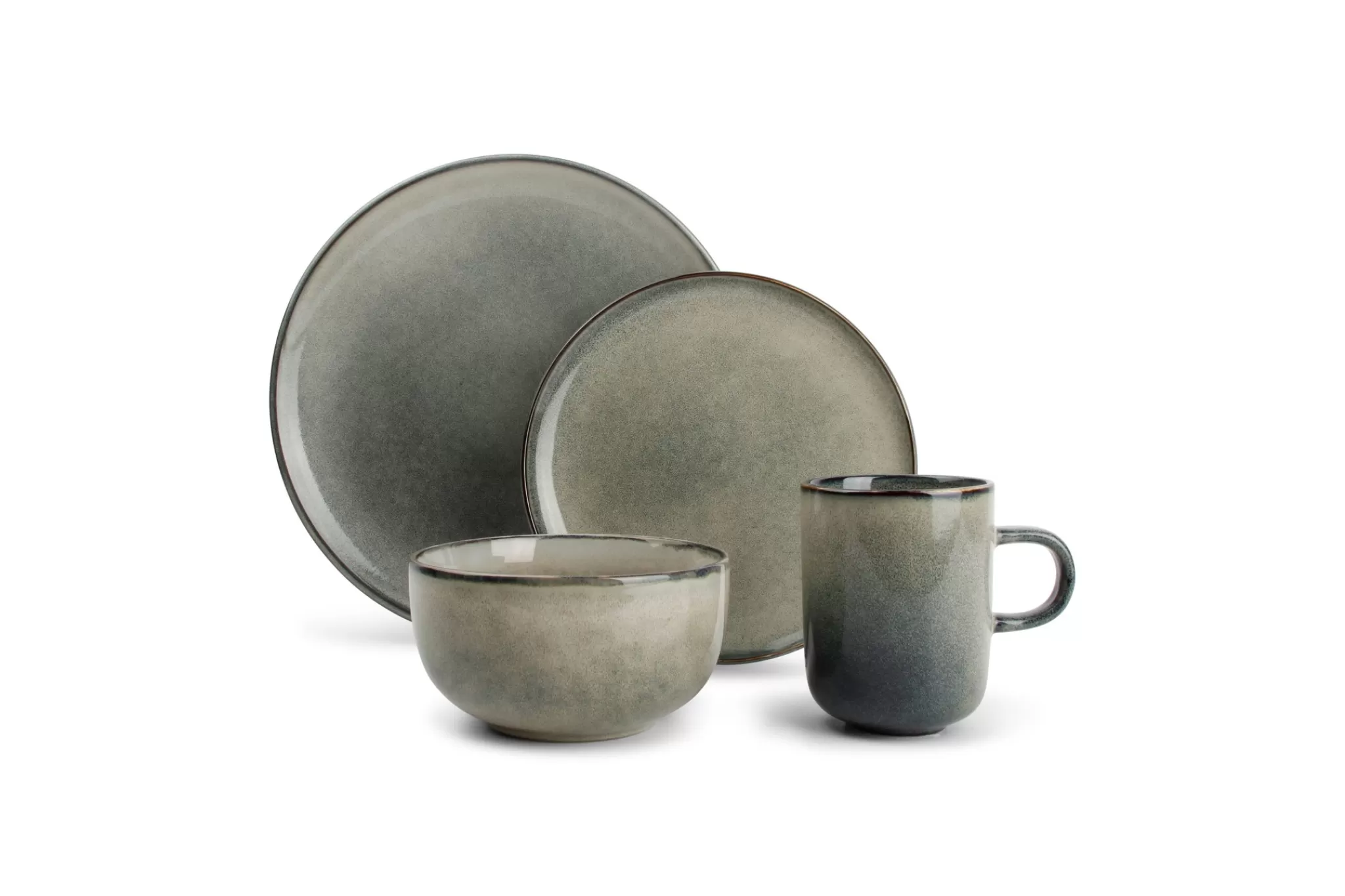 Clearance Meridian 16-Piece Dinnerware Set Teal - 850616 Tableware Sets
