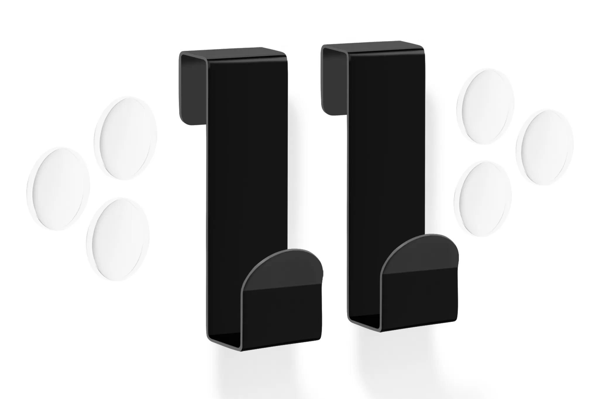 Zack Towel Hook*Mitor Hook (Set/2) For Glass Shower Enclosure (Black) 40124