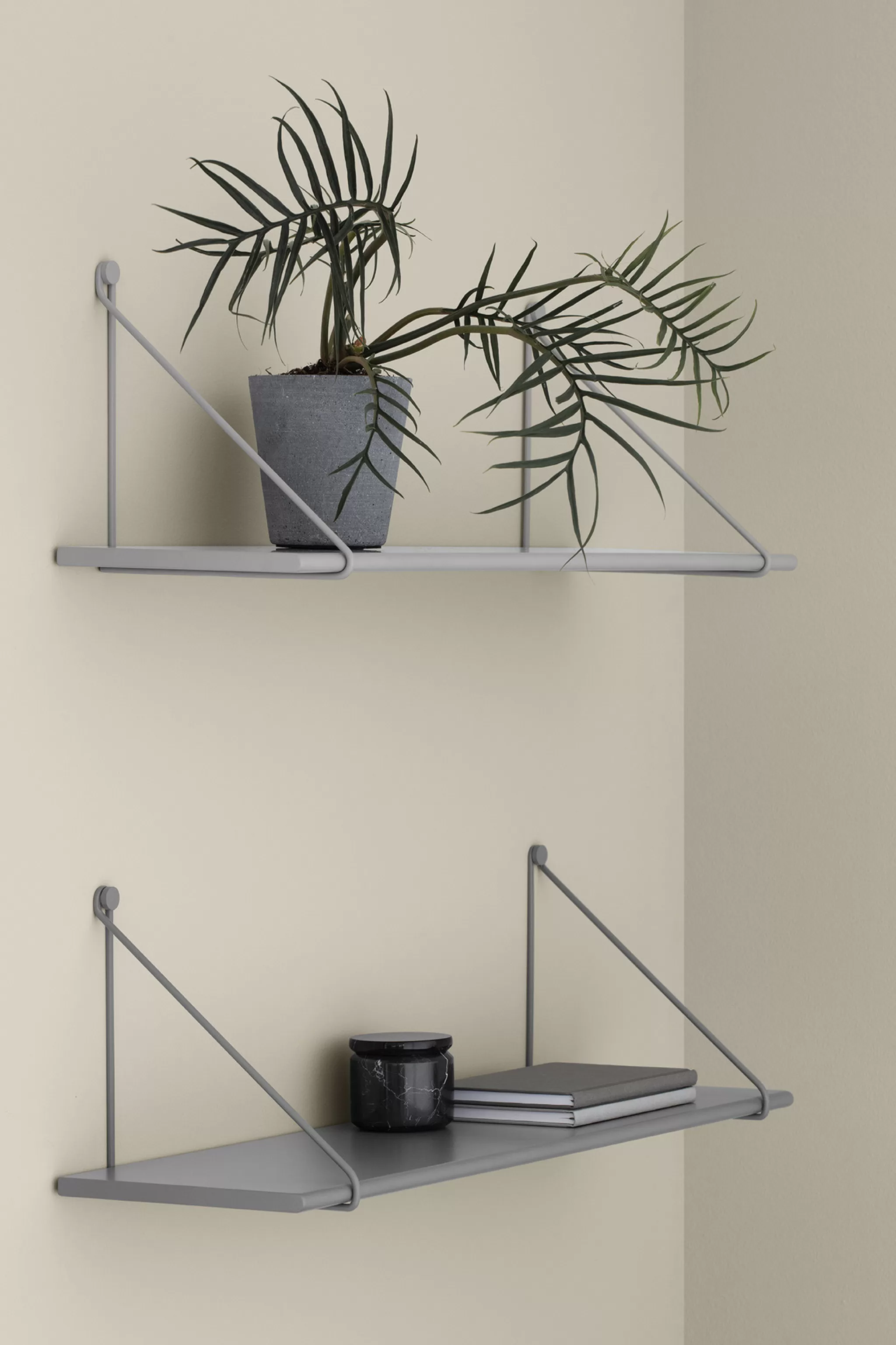 Blomus Wall Shelf*Panola Shelf Supports Set / 2 (Mourning Dove) 66113