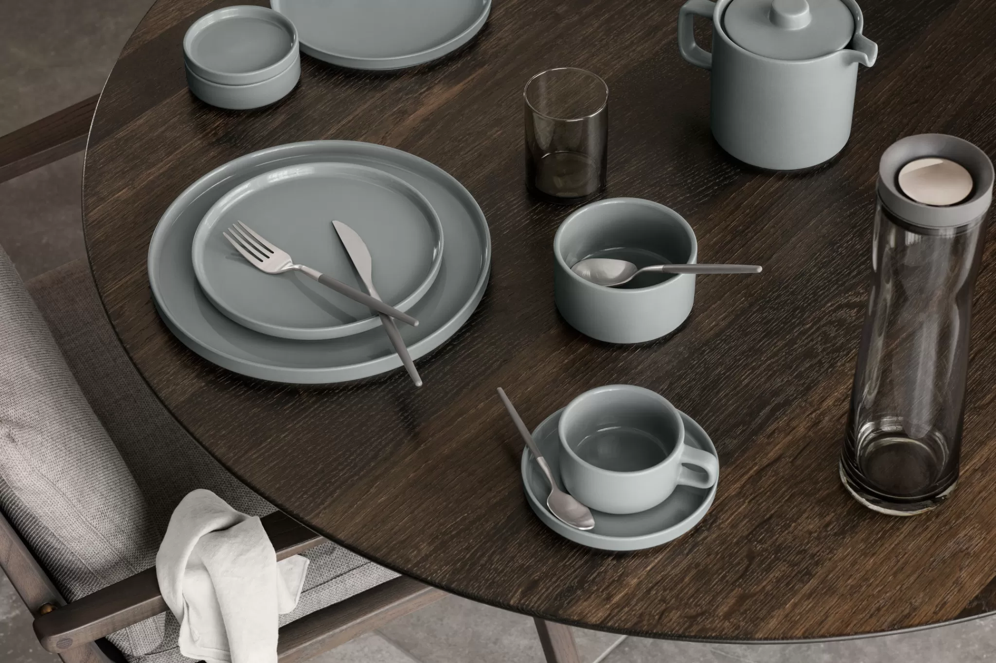 Best Pilar 12-Piece Service Set Mirage Gray - (4X 63715/63716/63717) Tableware Sets