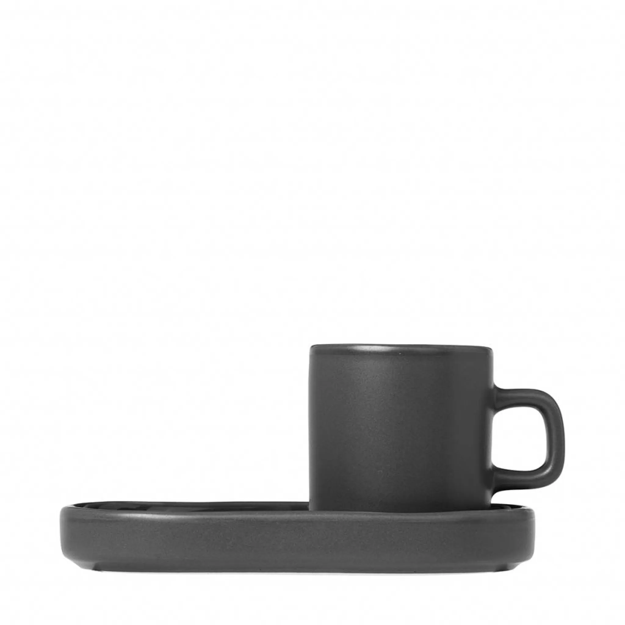 Hot Pilar 2 Espresso Cups 50 Ml With Agave Green Saucer (63714) Pilar