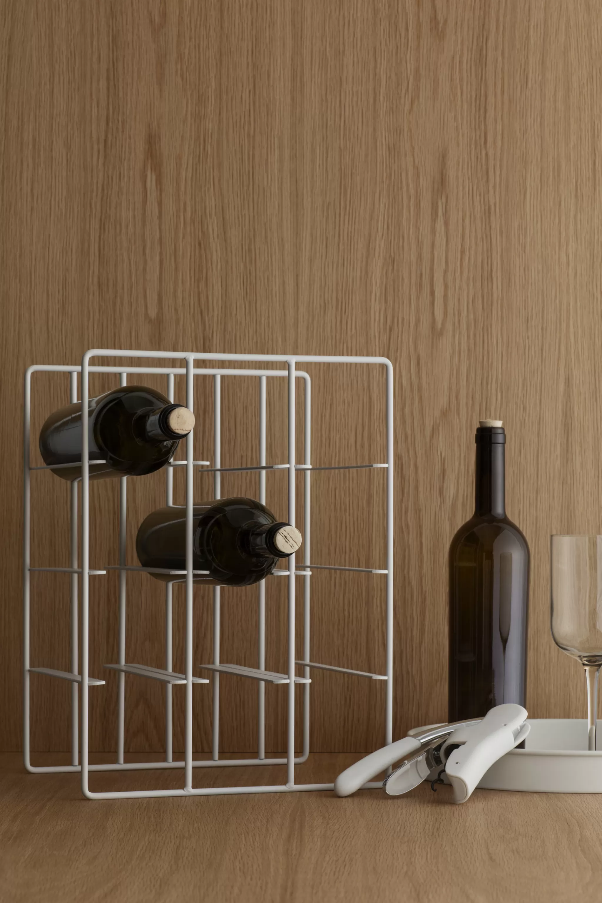 Blomus Wine Rack*Pilare Wine Rack / Bottle Rack Moonbeam (9 Bottles) 64282