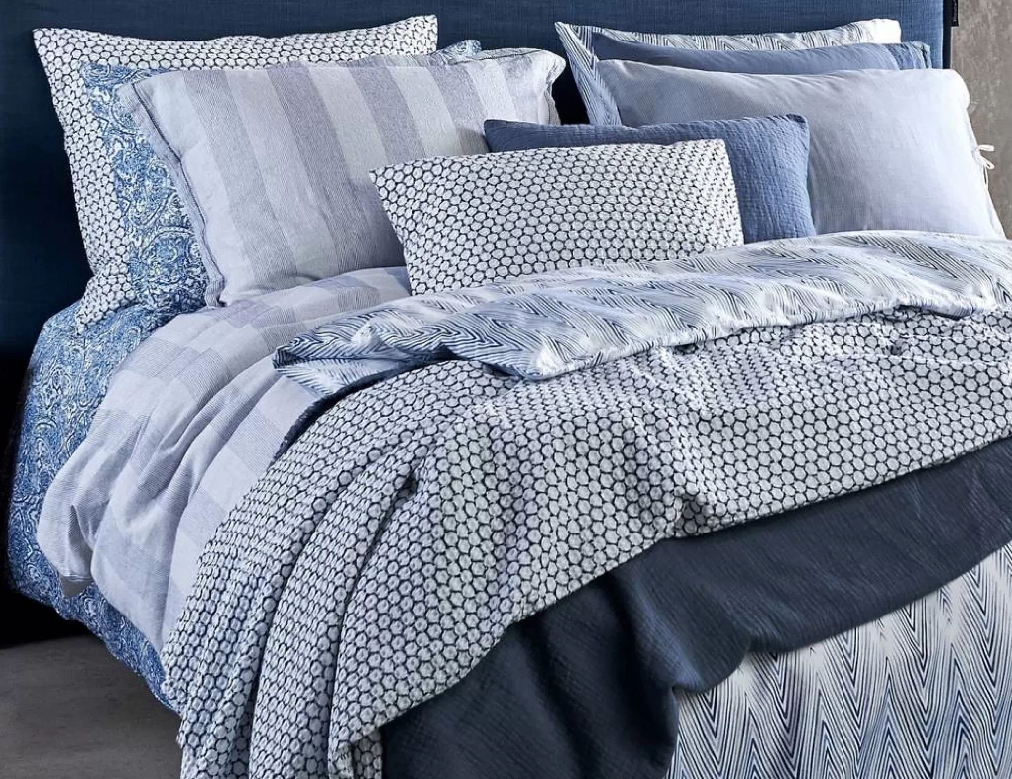 Cheap Pure 08 Bedspread / Pillowcase Faded Denim (Cotton) Prsa17208 Bedspread