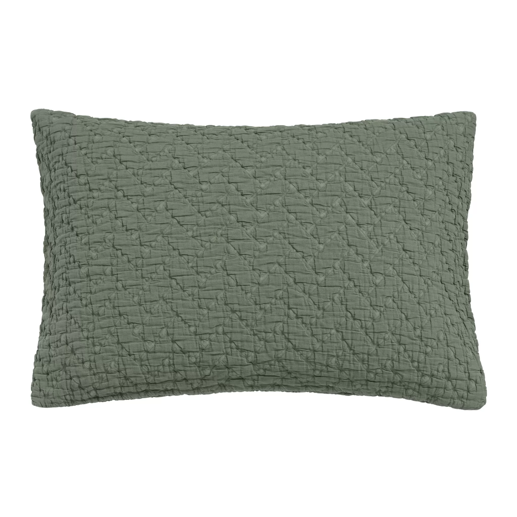 Outlet Pure 10 Cushion Cover 40X55 Cm Sage Green (Cotton) Prsa17210 Bedspread