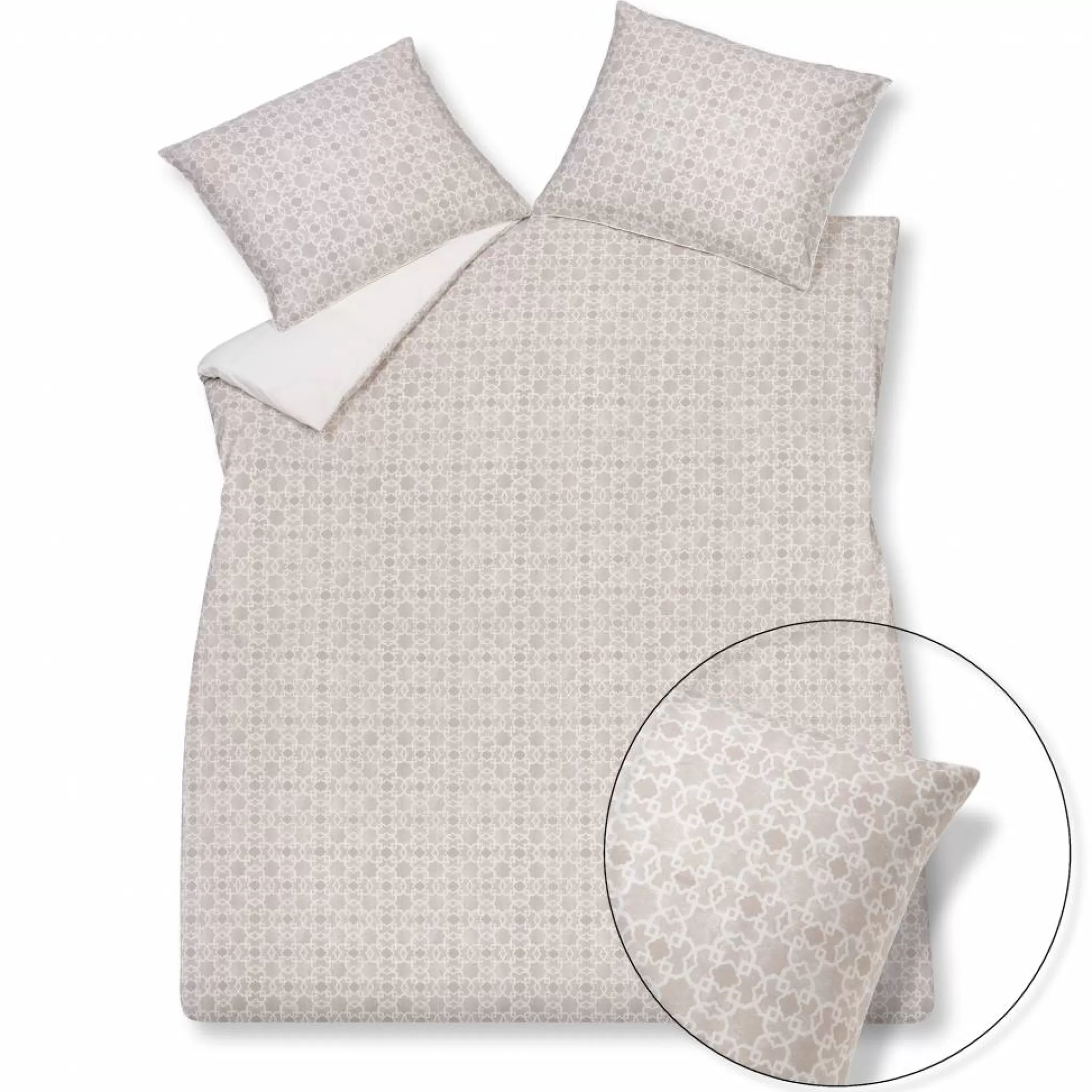 Clearance Pure 17 Duvet Cover 200X220 Cm Stone-169 (Percale Cotton) 2 Persons