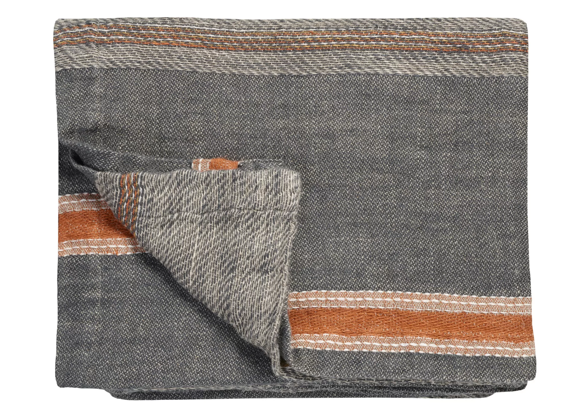 Cheap Pure 35 Plaid / Bedspread 180X260 Cm Gray-011 (Linen) Bedspread