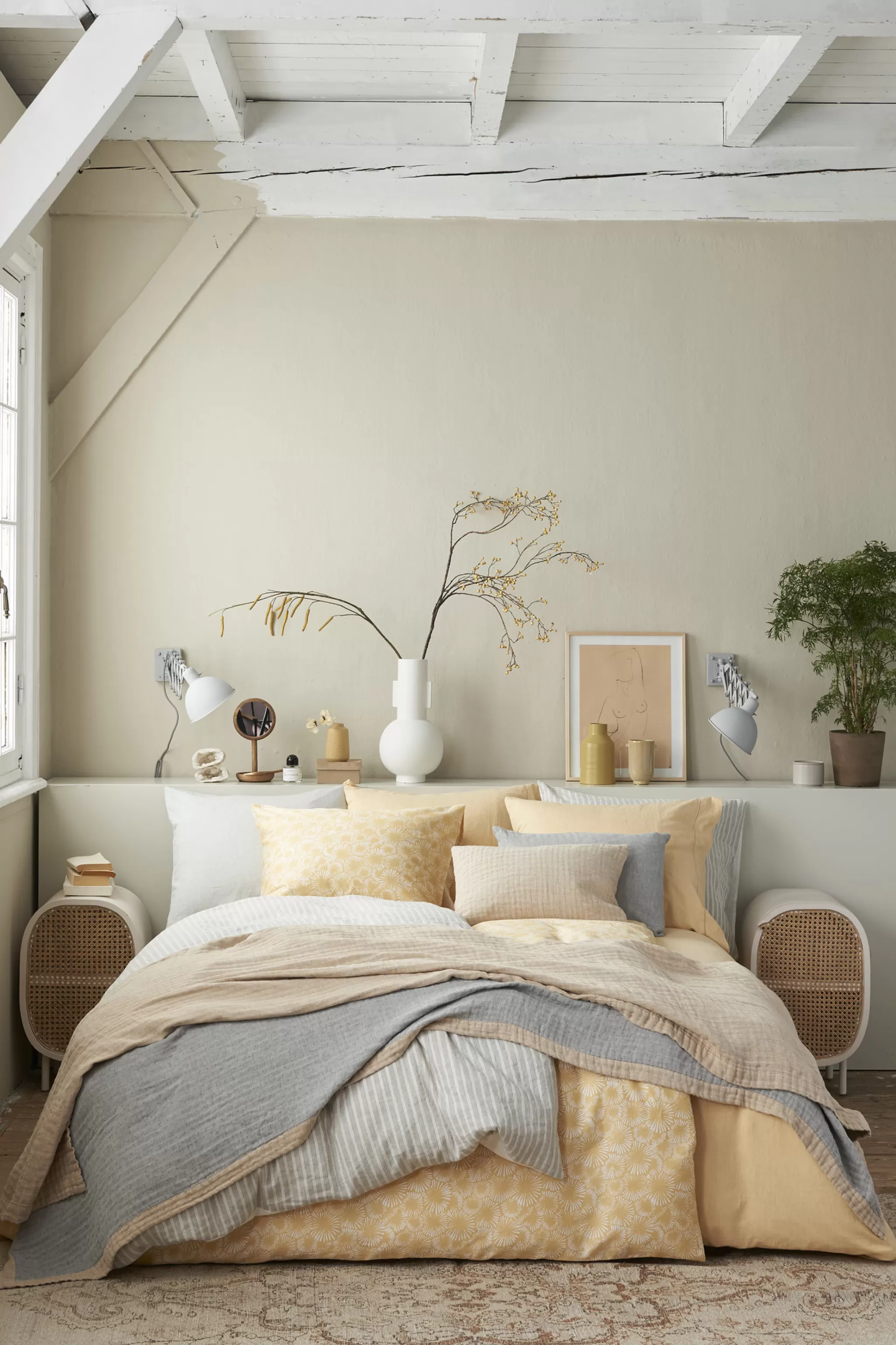Shop Pure 45 Pillowcase 40X55 Cm Light Honey (Cotton / Linen) Bedspread