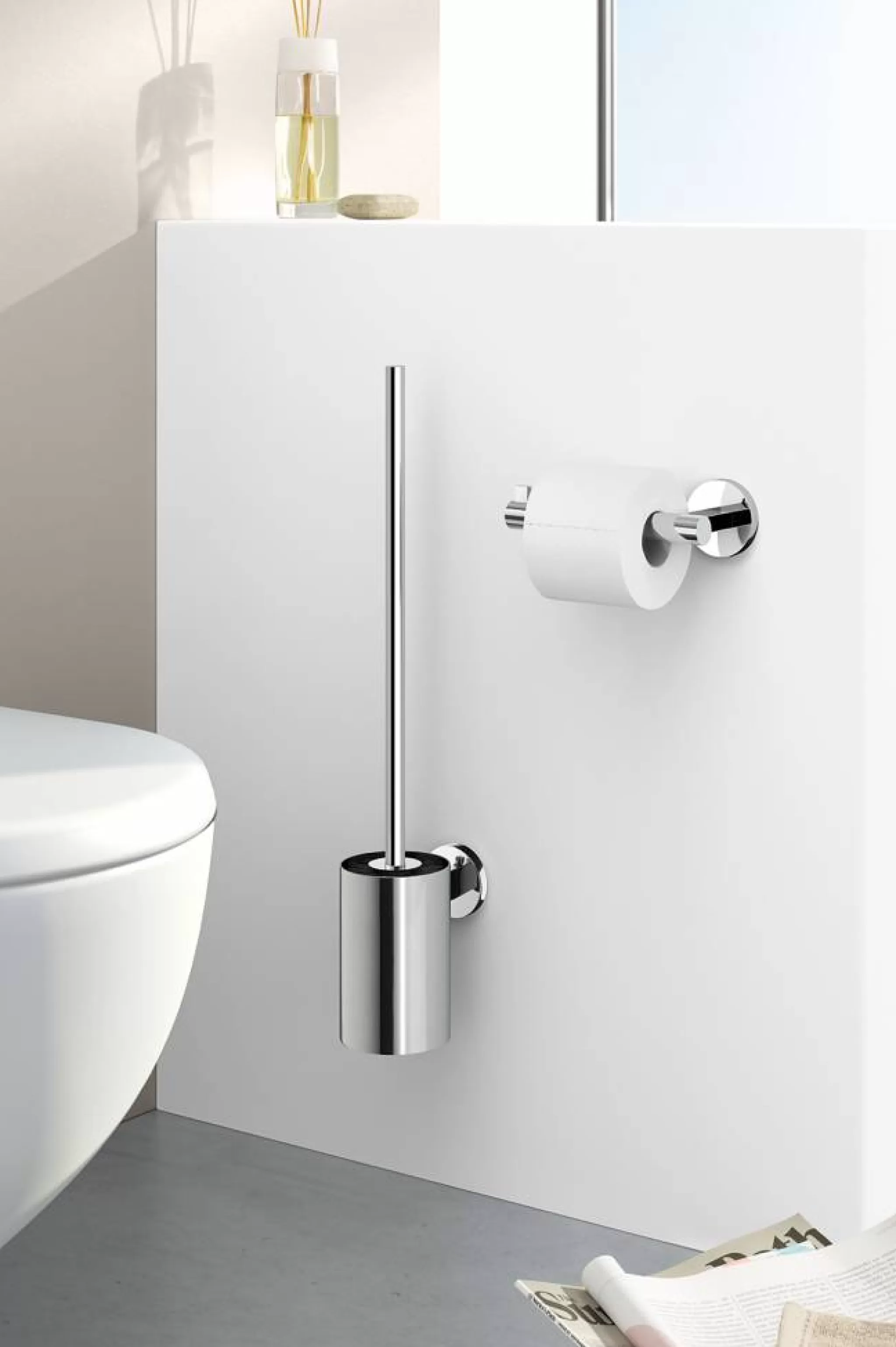 Zack Toilet Brush Holder*Scala Toilet Brush Set 40055 (Gloss)