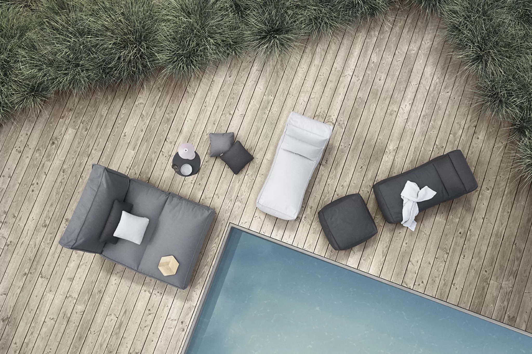 Hot Stay Pouf Color Coal (62004) Stay
