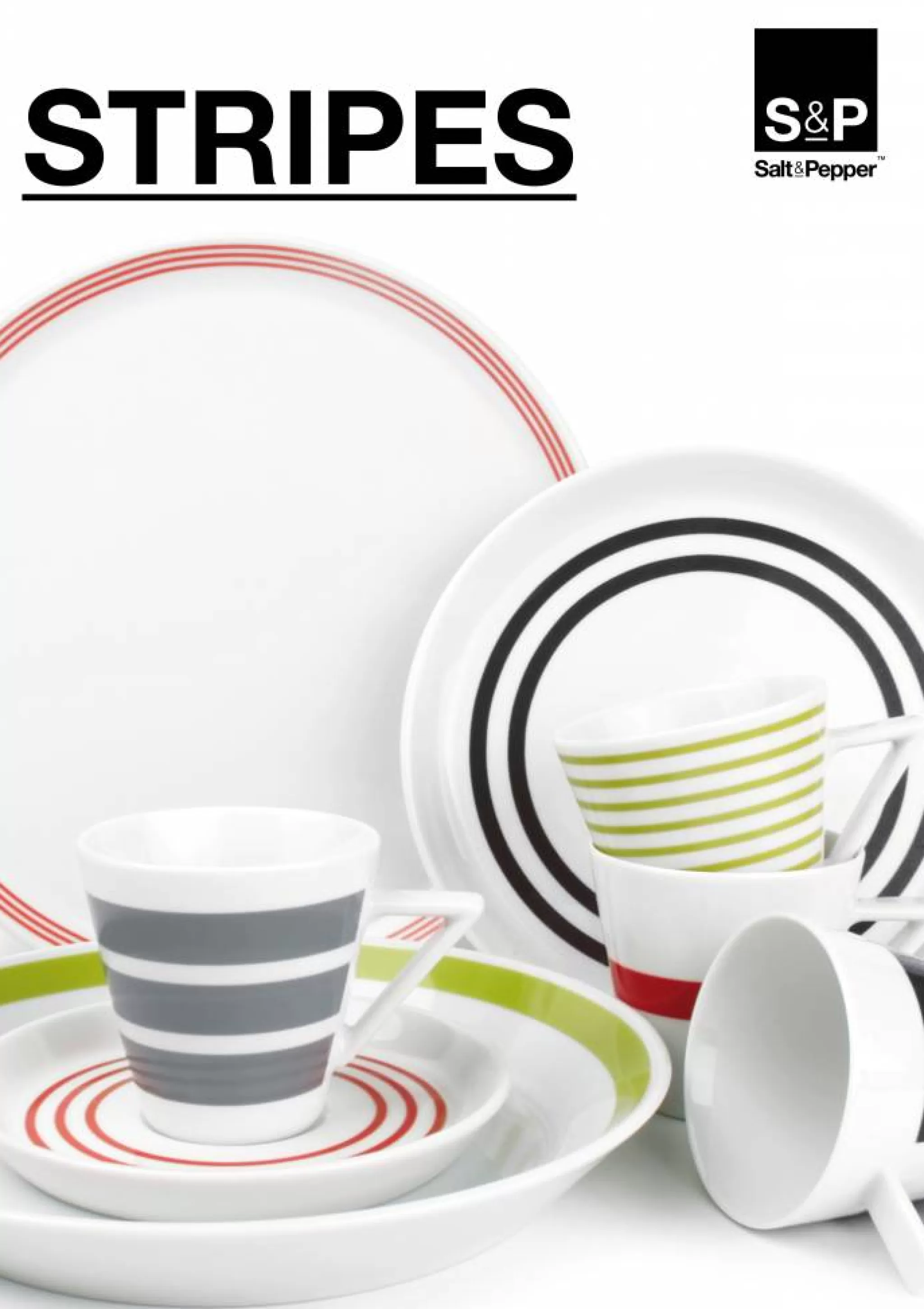 Store Stripes Pasta Board 19Cm (Gray) Set / 6 802143 Stripes