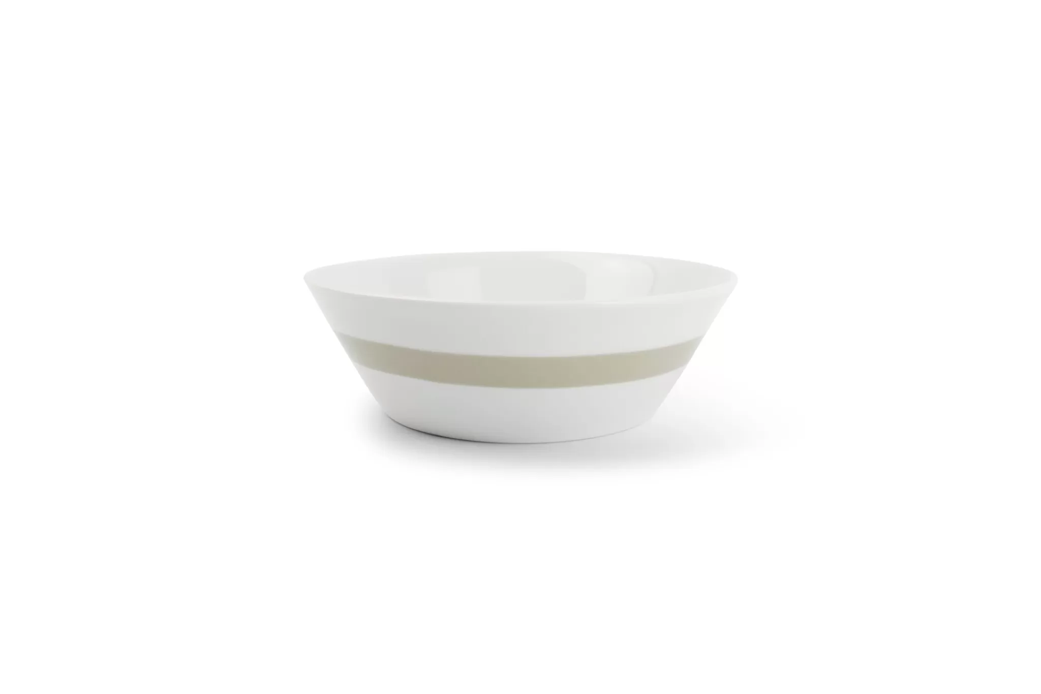 Outlet Stripes Pasta Plate 19 Cm Sage Green (Set/6) - 802152 Stripes