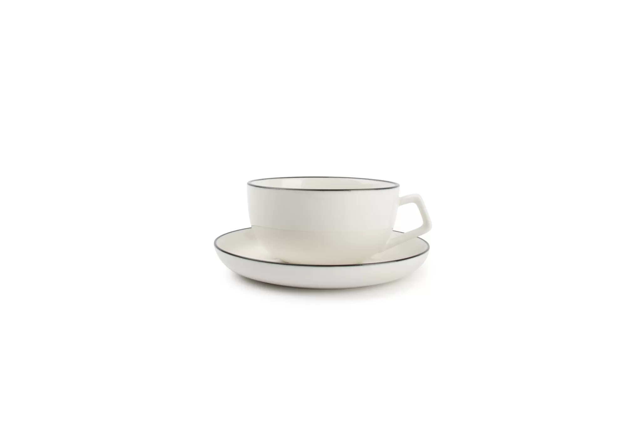 Hot Studio Base Cup And Saucer 220 Ml White (Set/4) 850015 Studio Base