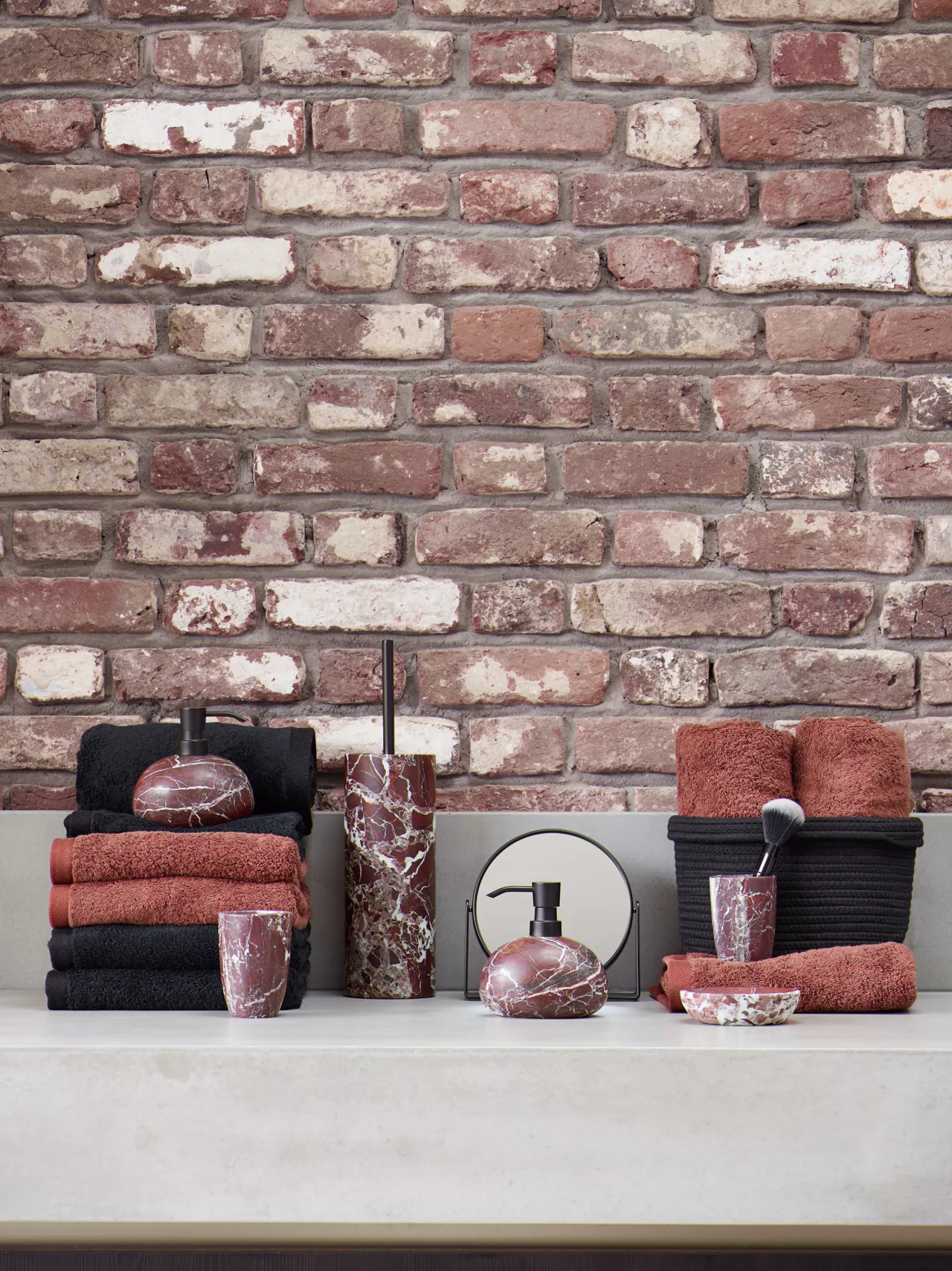 Aquanova Toilet Brush Holder*Toilet Brush Holder Mundo Color Rosso (Munbhr-559)