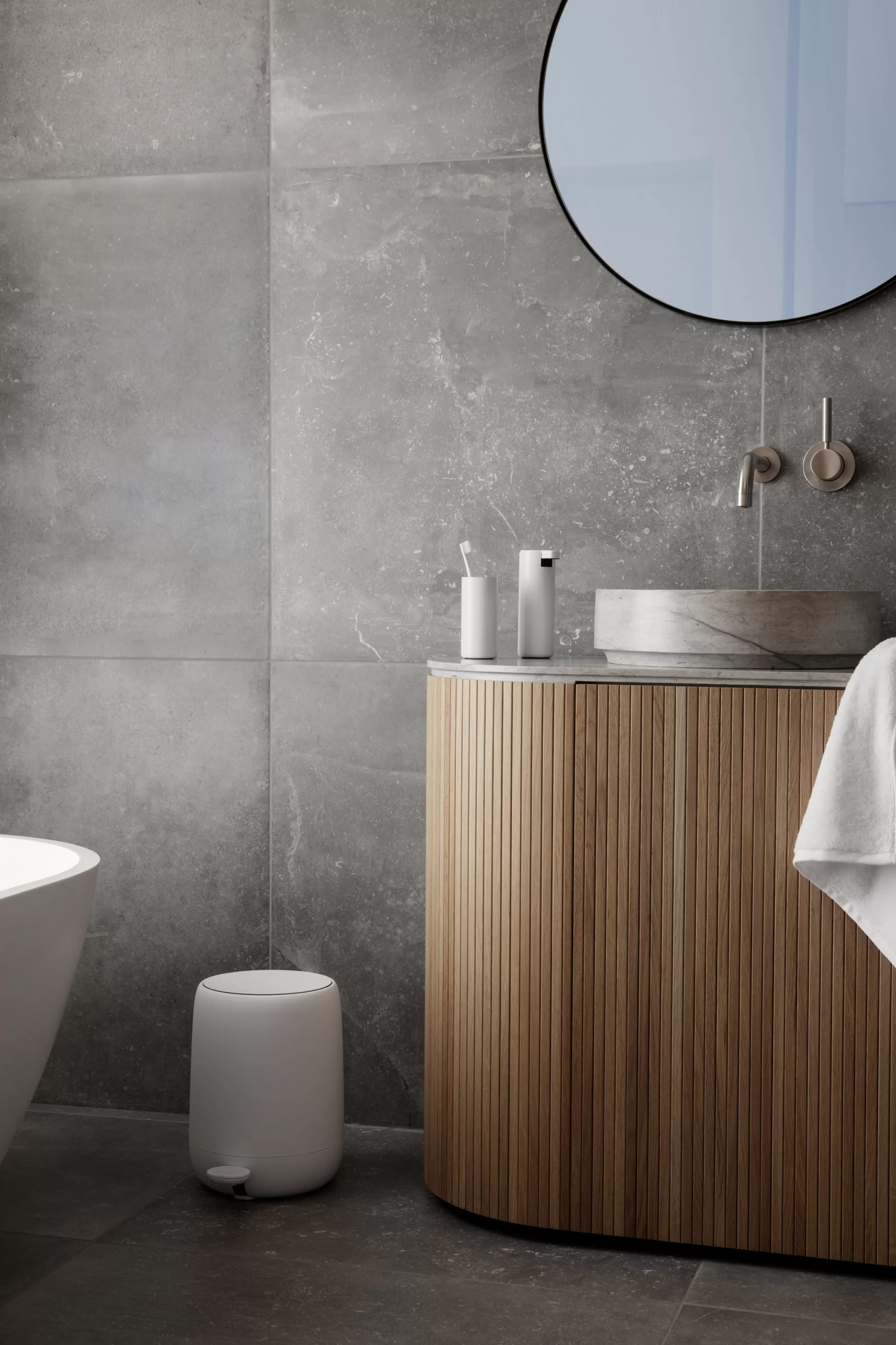 Blomus Toilet Brush Holder*Toilet Brush Holder Sono Color White (66281)