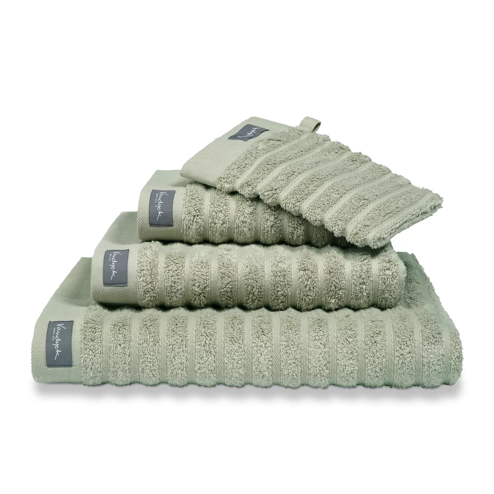 Vandyck Home*Towel Home Wave Smoke Green-814