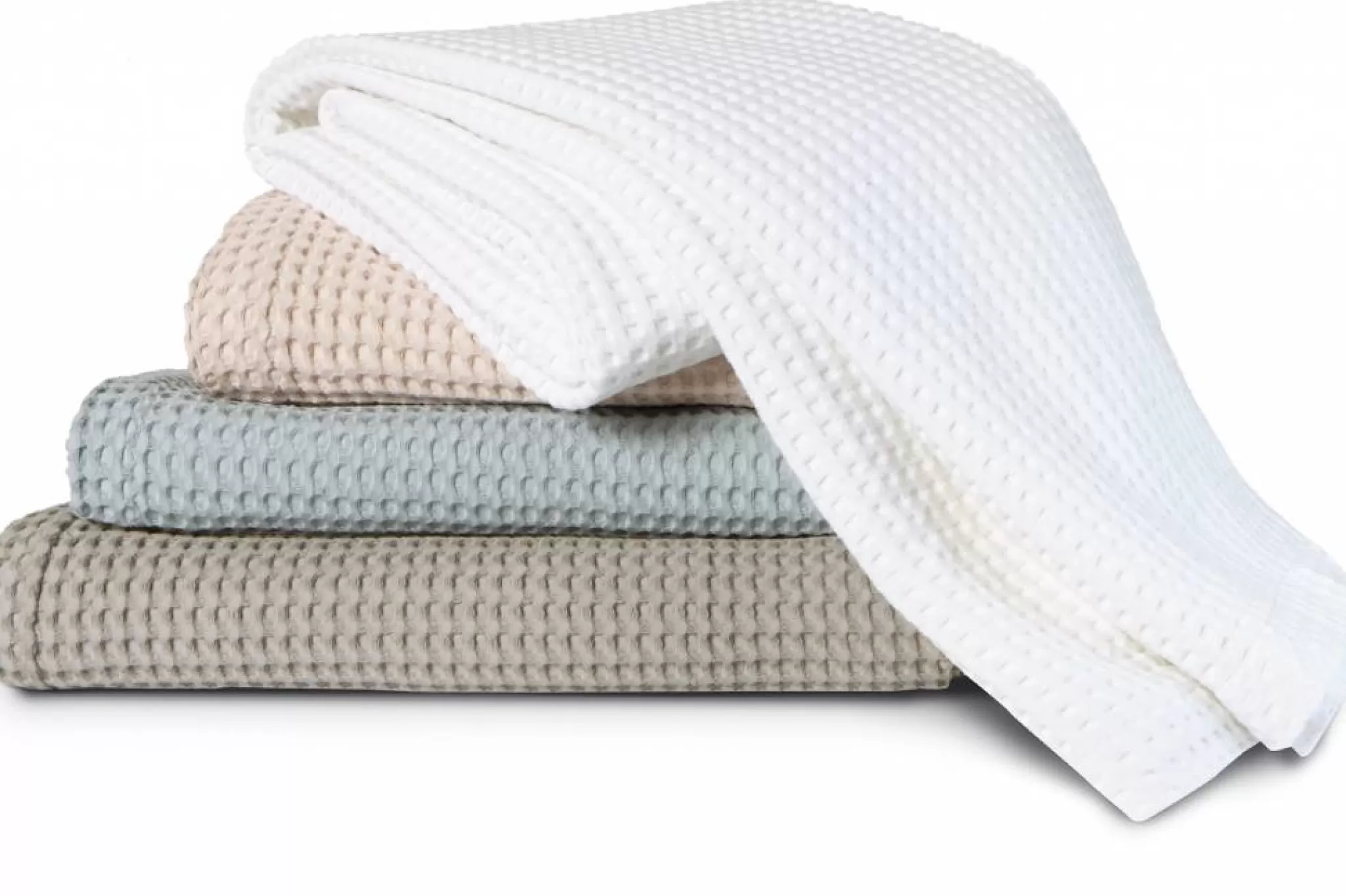 Discount Waffle Blanket Pique Home (Blmk16101) Color White Bedspread