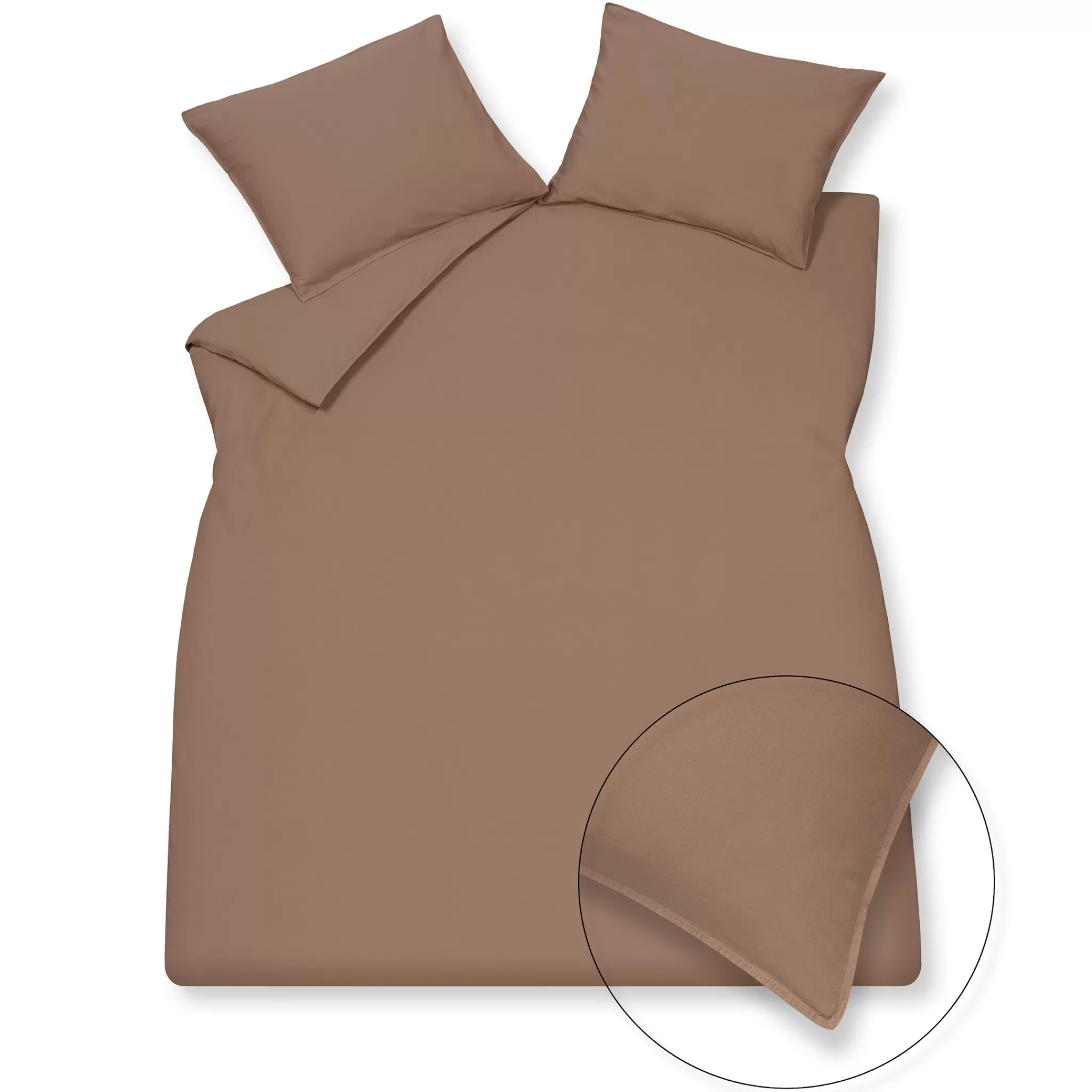 New Washed Cotton Duvet Cover 140X220 Cm Brownie (Cotton) Clla20201 Kids