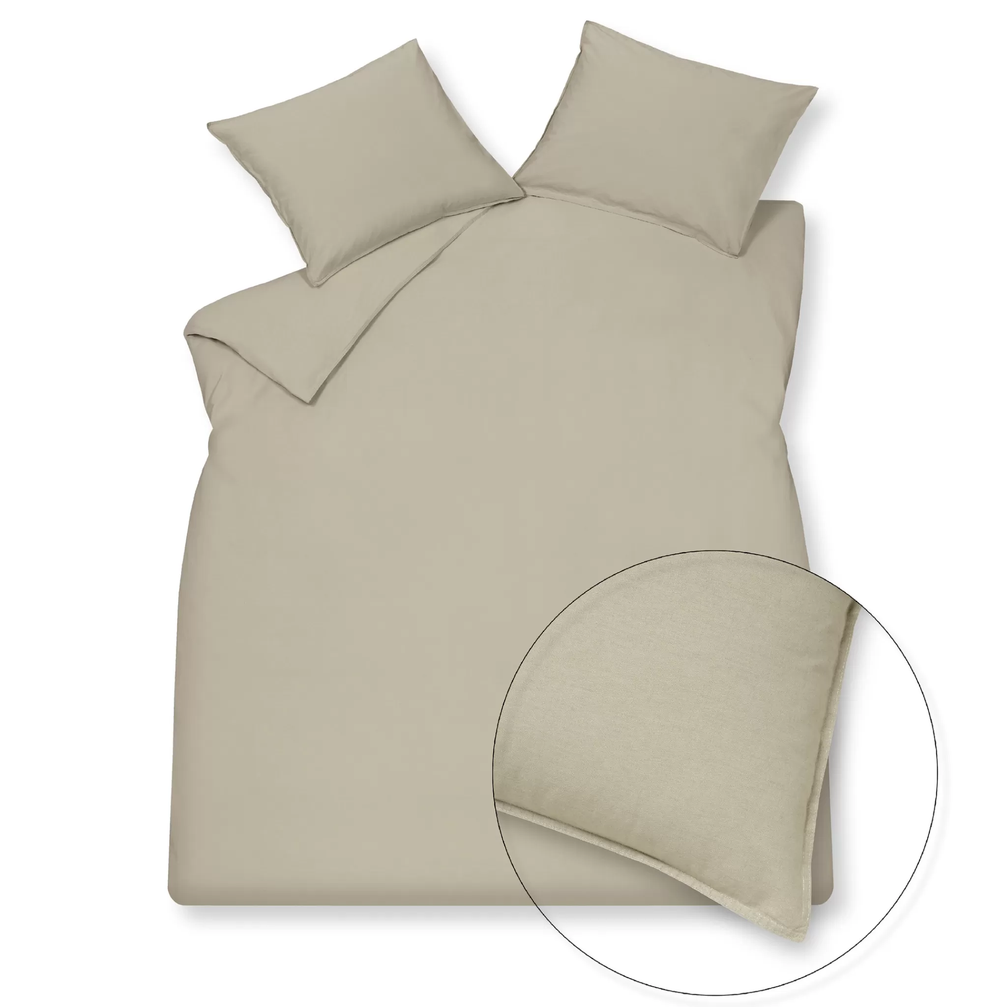 Hot Washed Cotton Duvet Cover 140X220 Cm Stone (Cotton) Kids