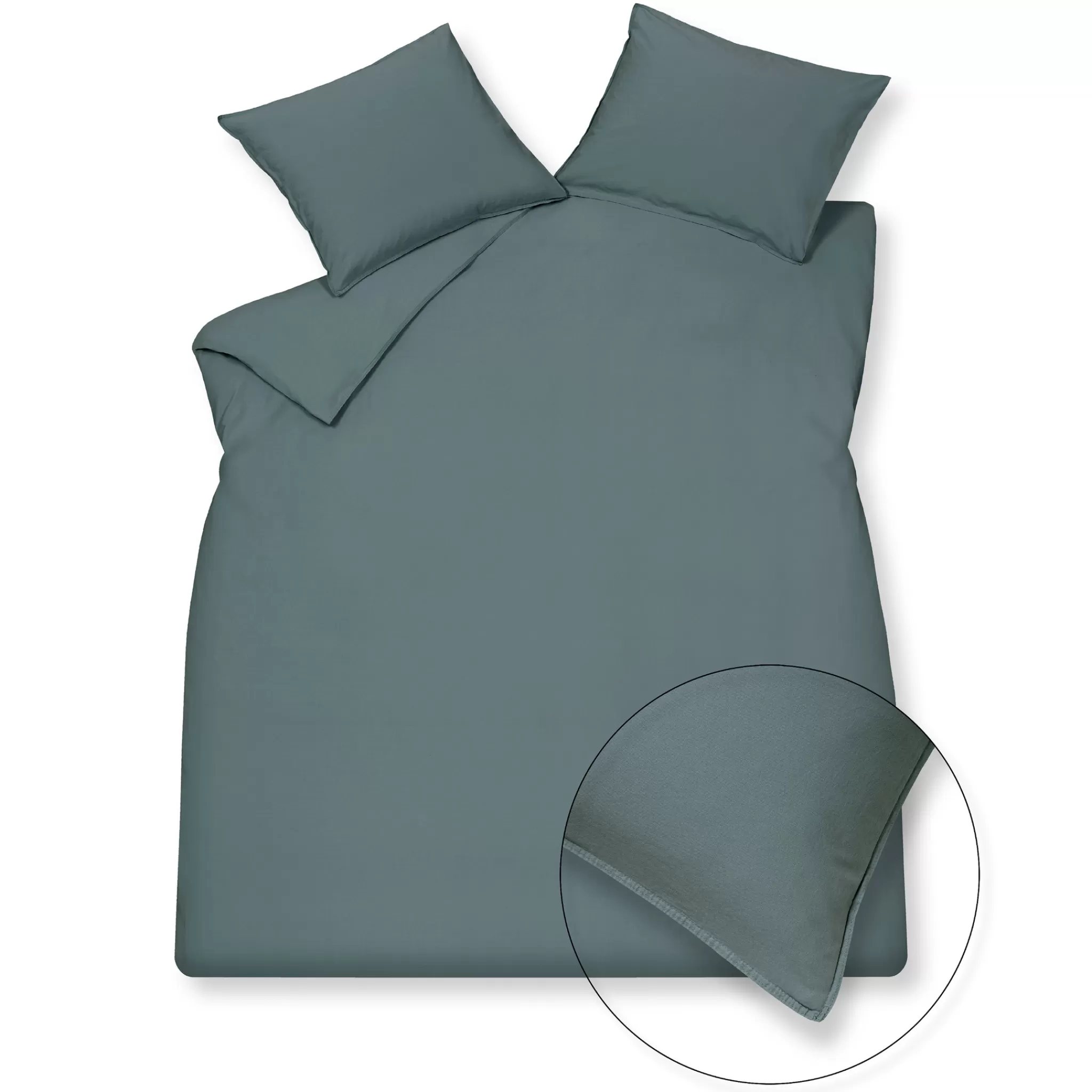 Discount Washed Cotton Duvet Cover 200X220 Cm Storm Blue (Cotton) 2 Persons