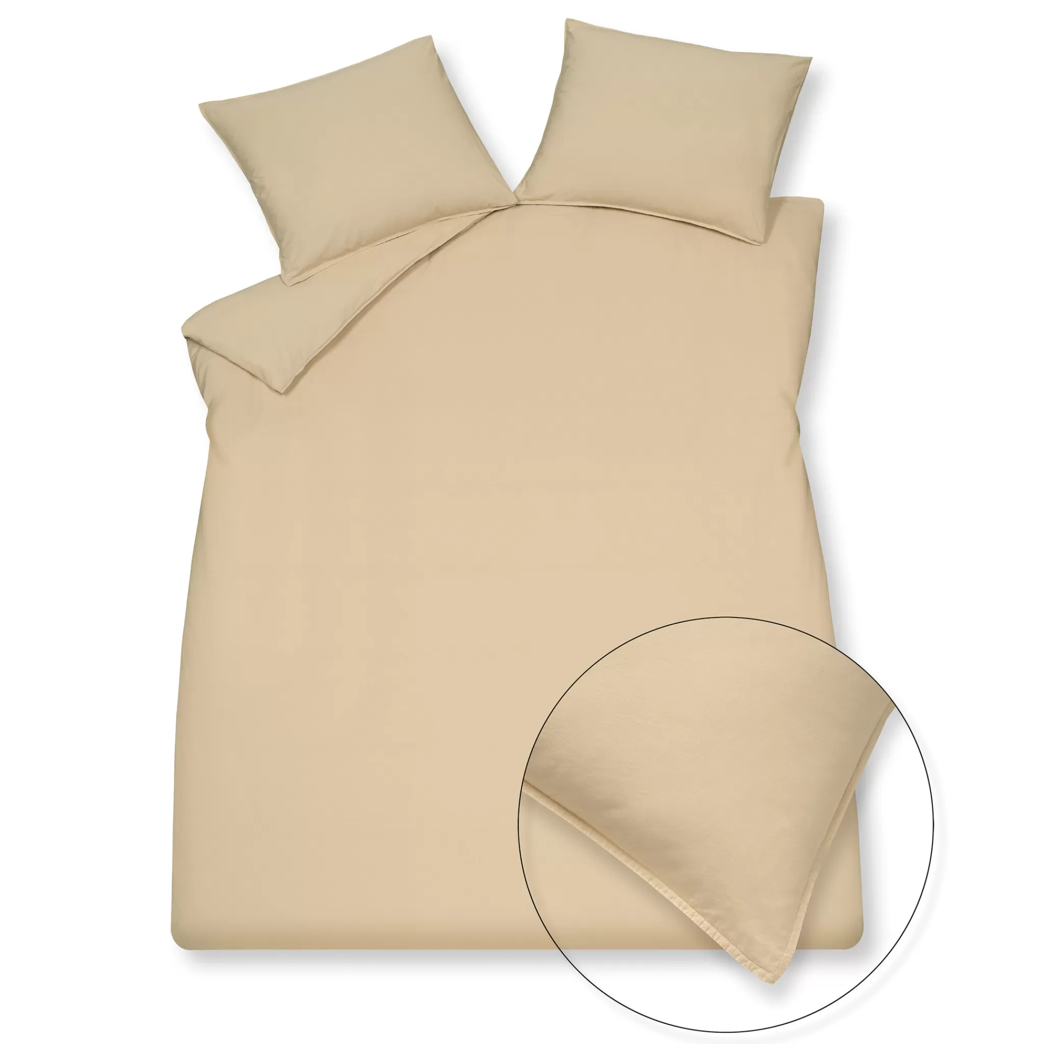 Shop Washed Cotton Duvet Cover 240X220 Cm Latte (Cotton) Clla20201 Twin Beds