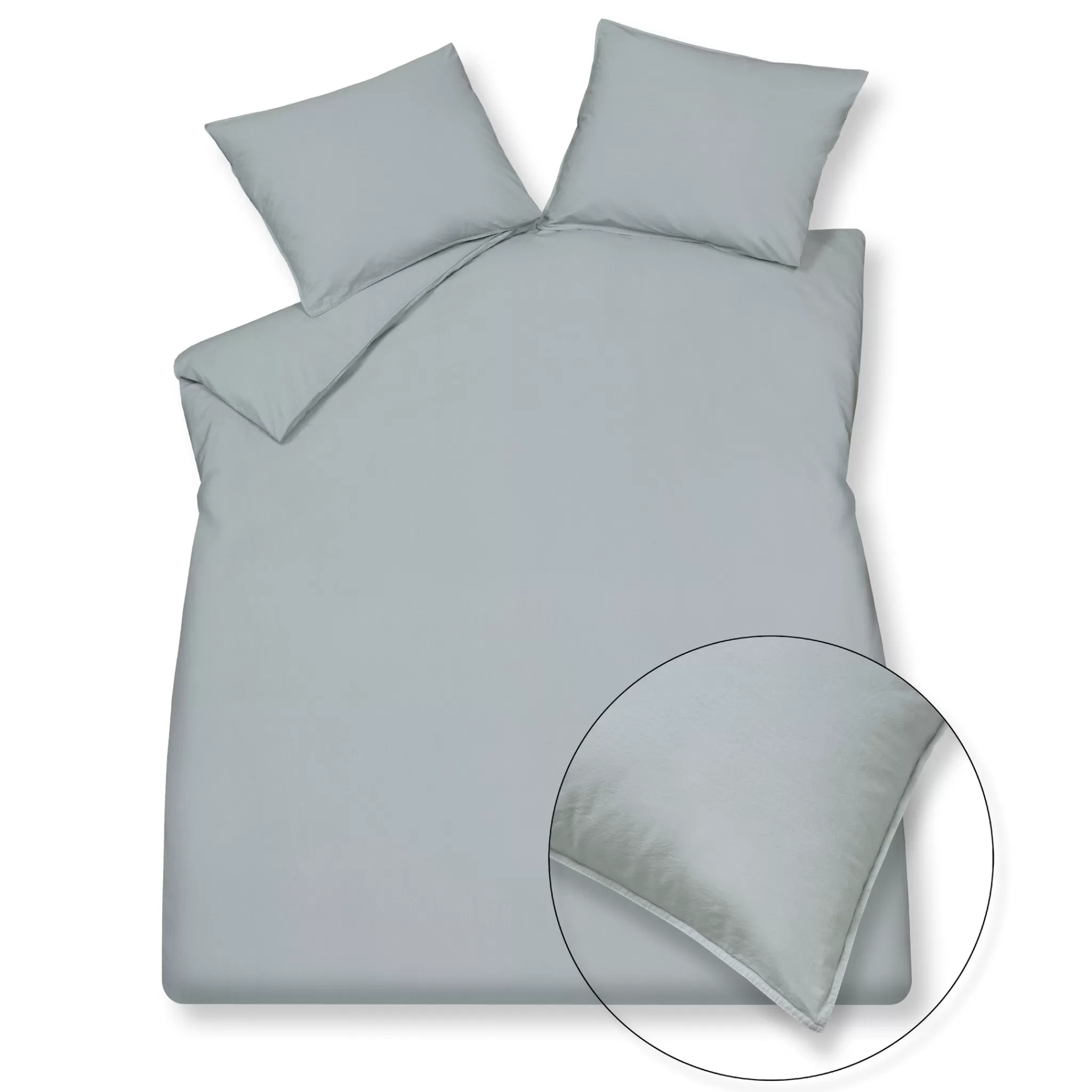 Sale Washed Cotton Duvet Cover 240X220 Cm Pearl Blue (Cotton) Clla20201 Twin Beds